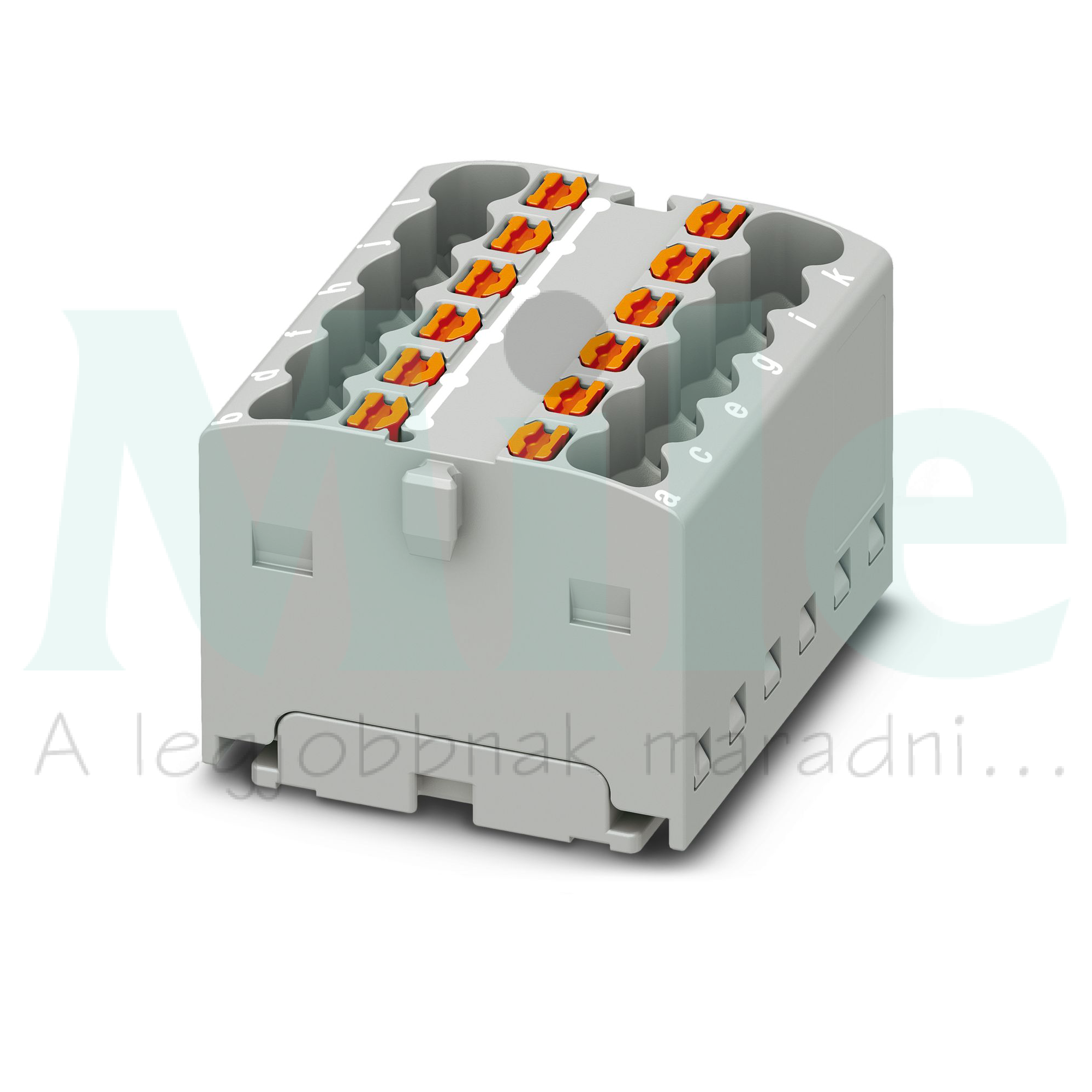 Elosztóblokk TS35 1-szint 12-poz 0.25-1.5mm2/érvéghüvely 17.5A PTFIX 12X1,5-G GY PHOENIX CONTACT