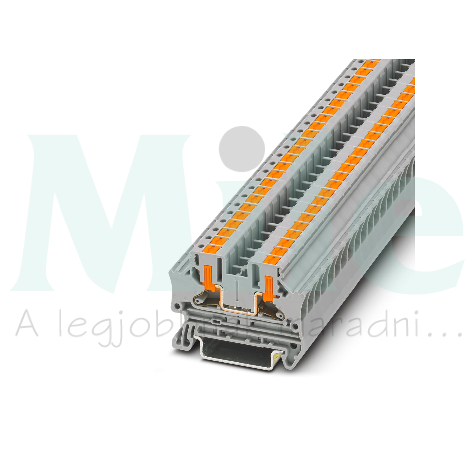 Átmenő sorkapocs TS35 1-szint 2-poz 0.2-4mm2/érvéghüvely 32A szürke PTV 4 PHOENIX CONTACT