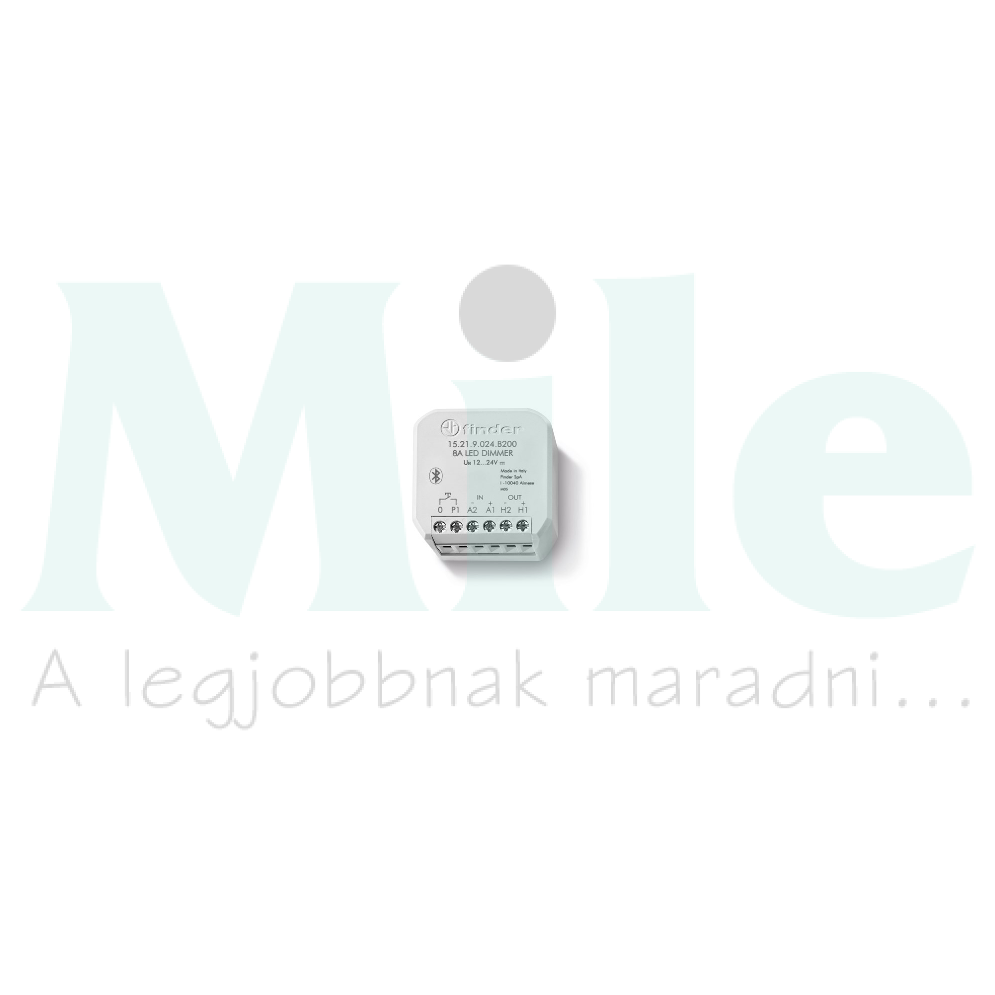 1 csatornás PWM-dimmer LED-szalagokhoz a YESLY rendszerhez, tápfeszültség (12...24)V DC, BLE 15.21.9.024.B200 FINDER