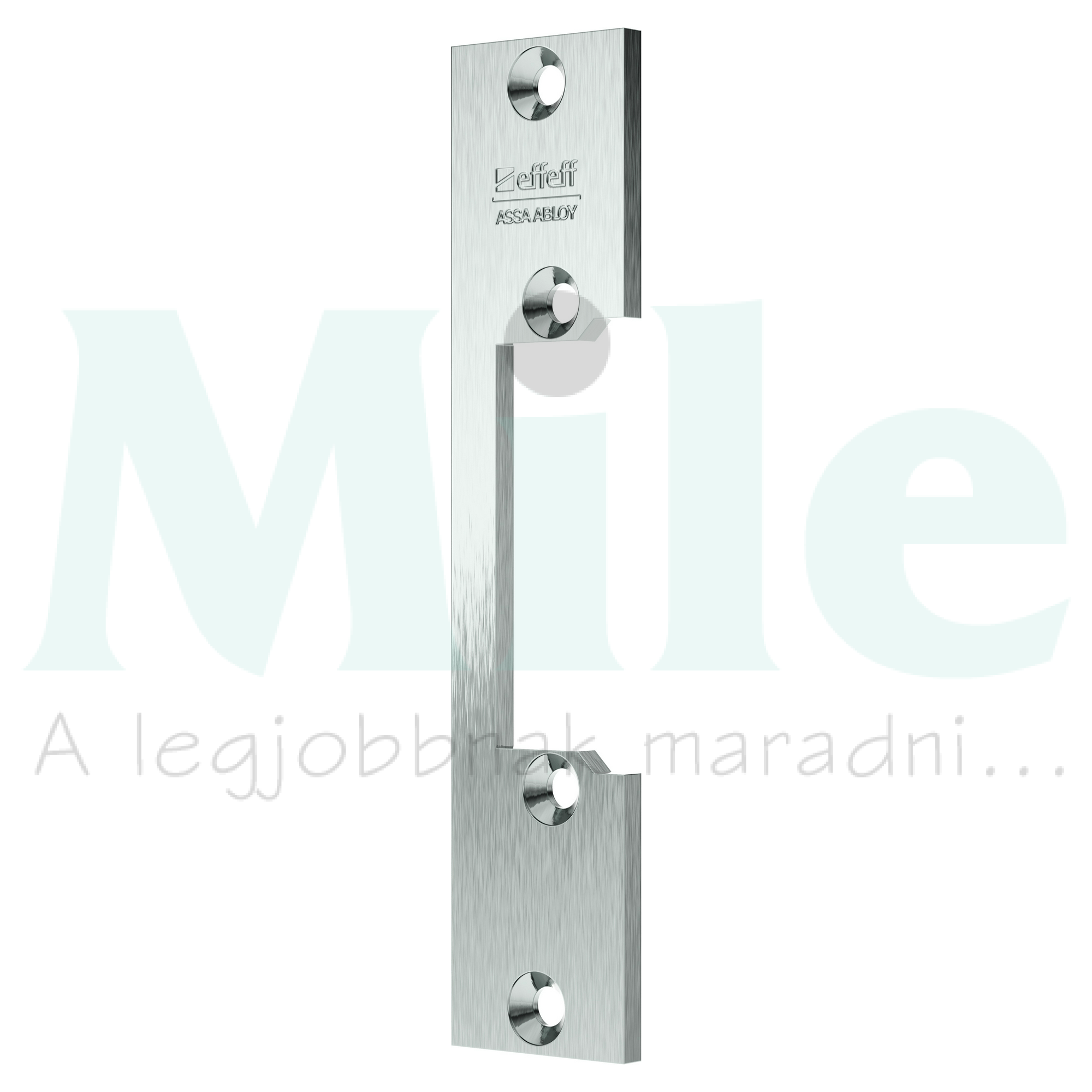 Rövid előlap elektromos zárhoz 24x110mm UNI/DIN galvanizált Assa Abloy