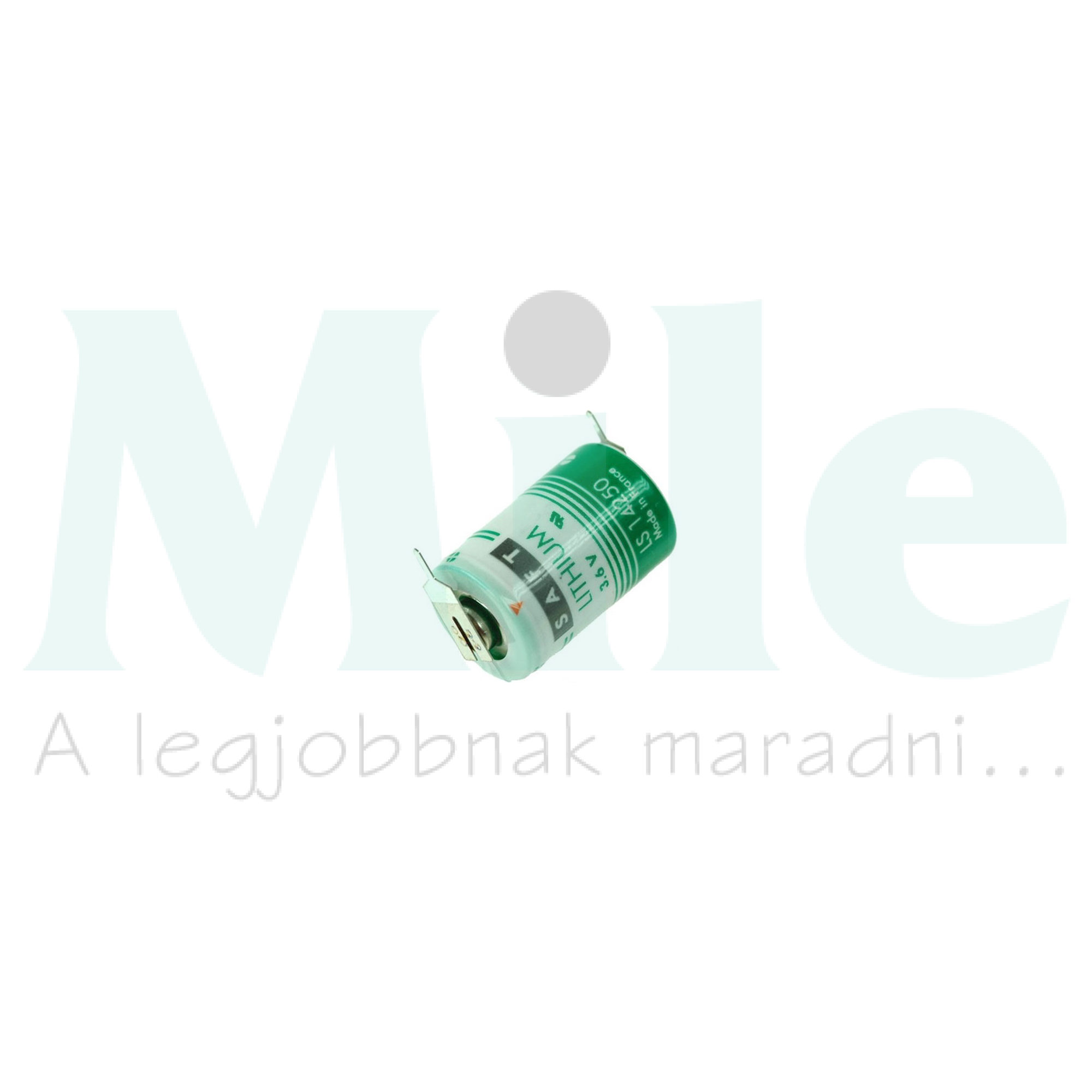Ipari elem forrasztható lítium-thionyl-klorid (Li-SoCl2) 3.6V lítium SAFT