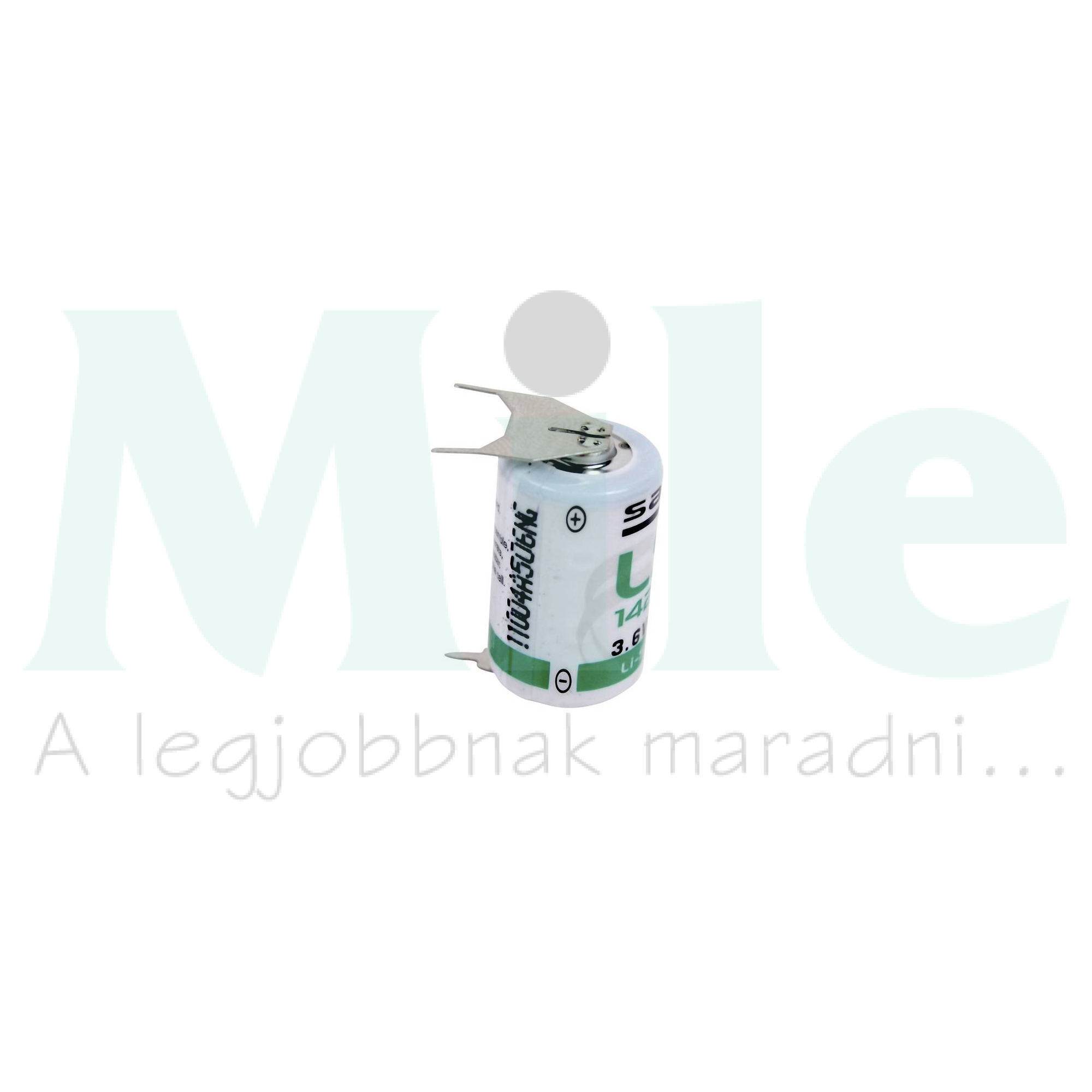 Ipari elem forrasztható lítium-thionyl-klorid (Li-SoCl2) 3.6V lítium SAFT