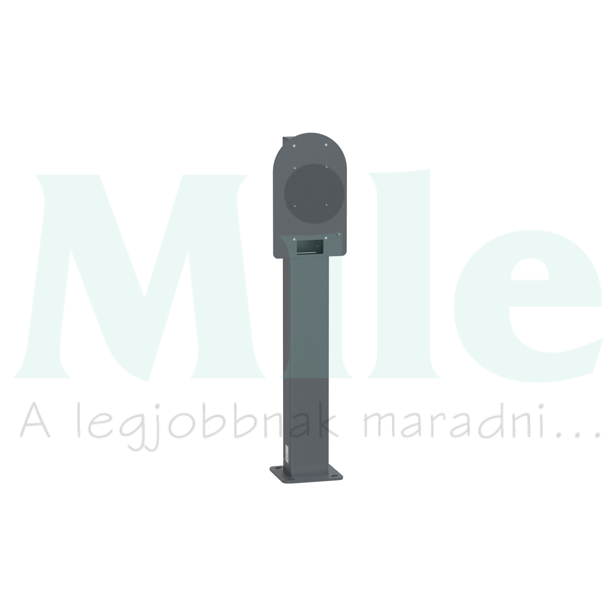 Tartóoszlop autótöltőhöz alumínium 1,2m szürke Charge Pro Schneider