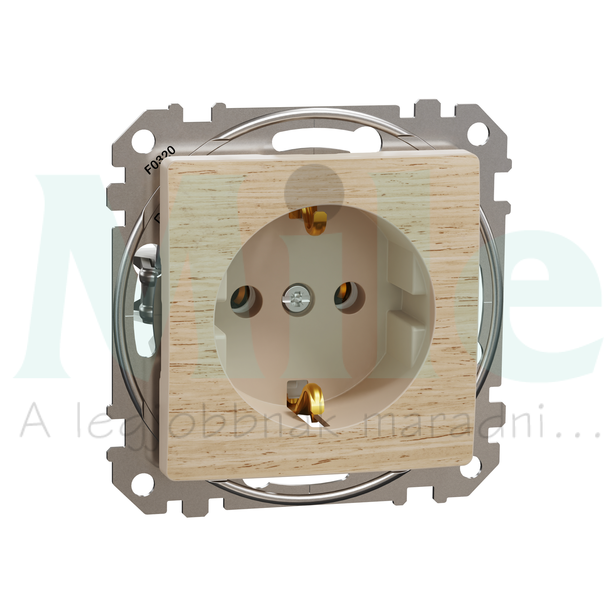 SEDNA 162 dugalj 2p+f csatlakozóaljzat rugós bekötés 16A nyír