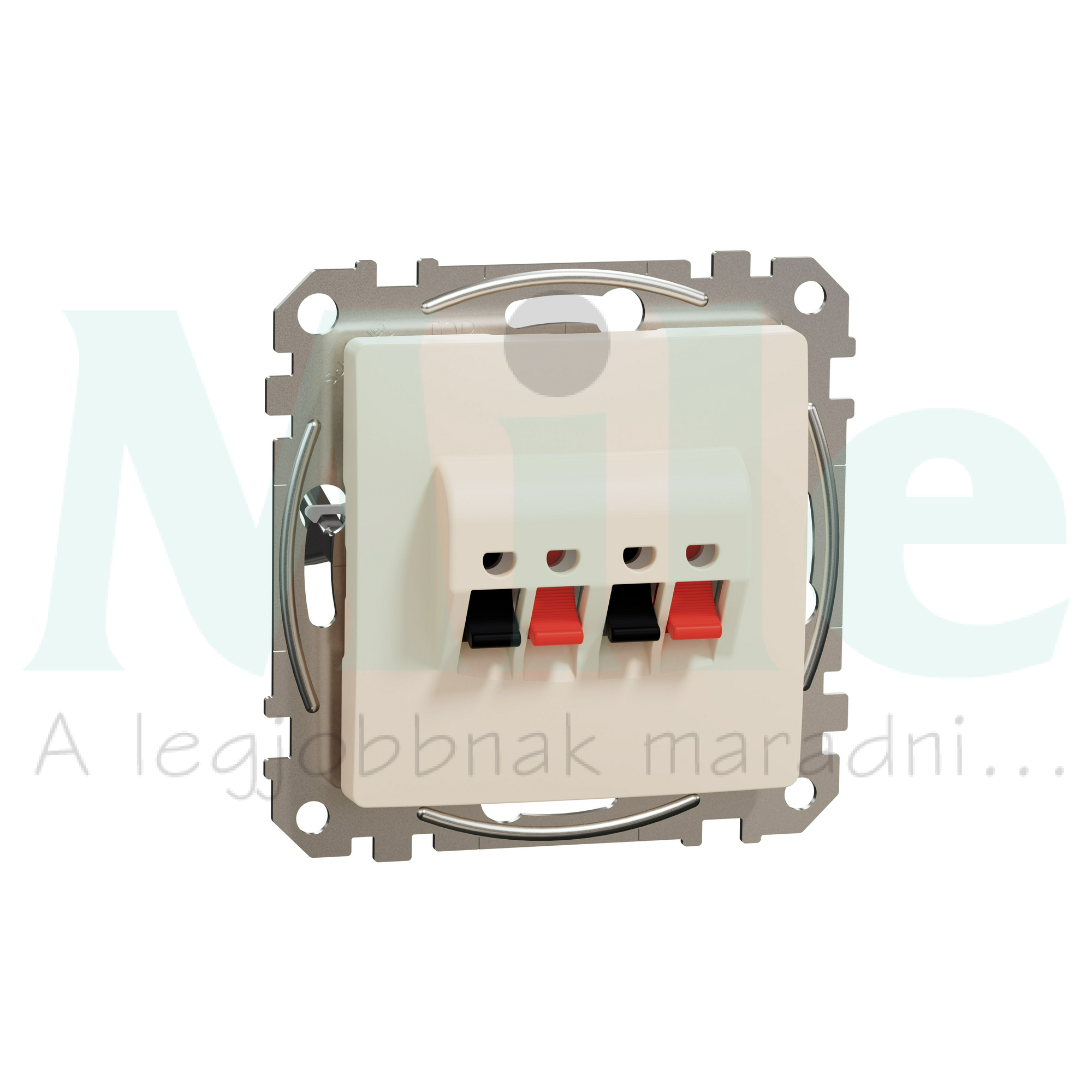 SednaÚj hangfalcsatlakozó rugófeszítéses dupla sztereó 2xHangszóró lakkozott fényes Schneider