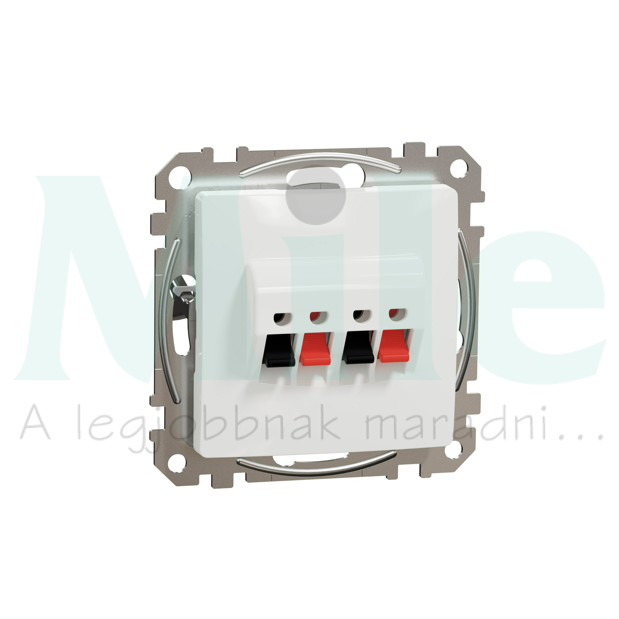 SednaÚj hangfalcsatlakozó rugófeszítéses dupla sztereó 2xHangszóró lakkozott fényes Schneider