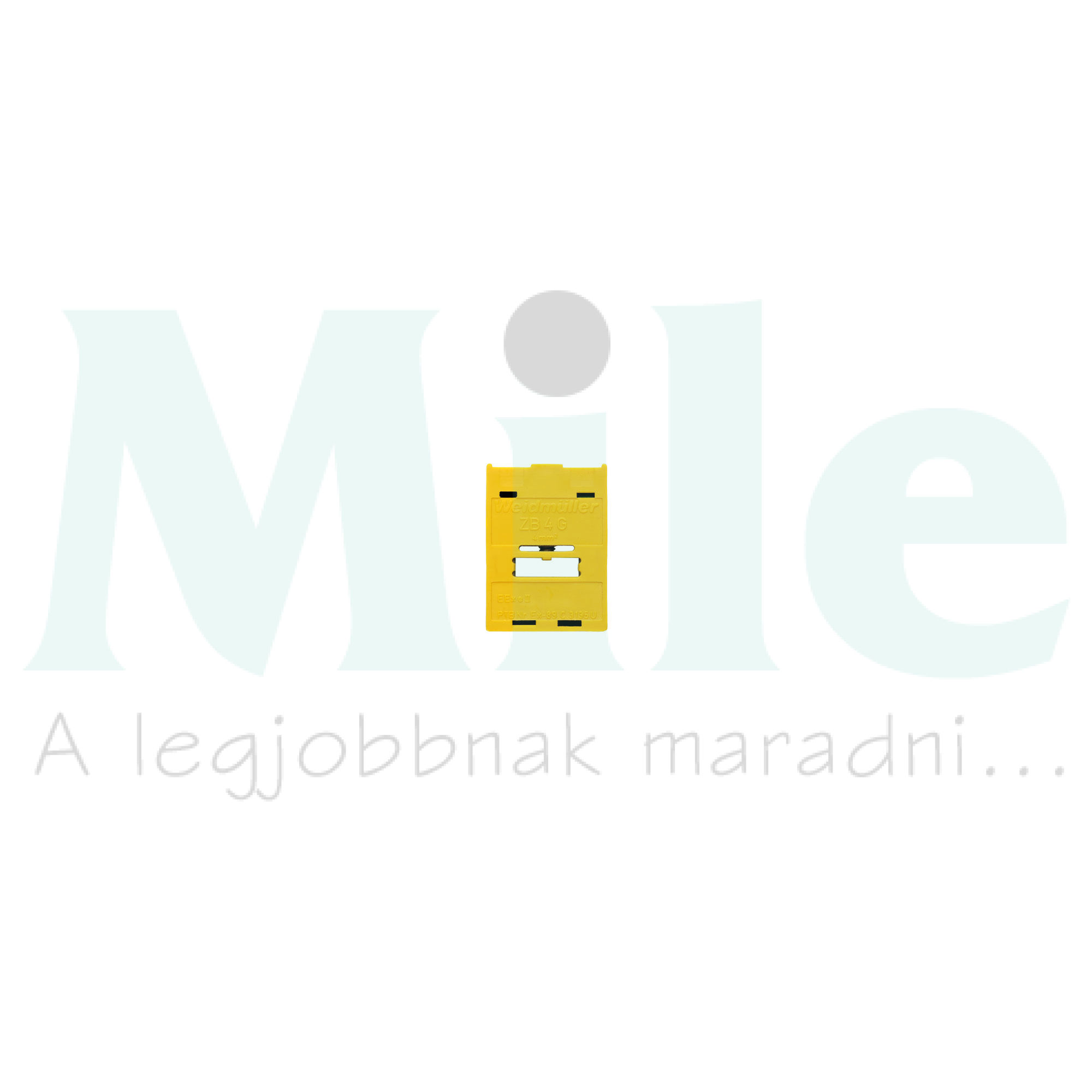 Síncsatlakozó-kapocs húzókengyel zöld/sárga ZB 4G GN/GE Weidmüller