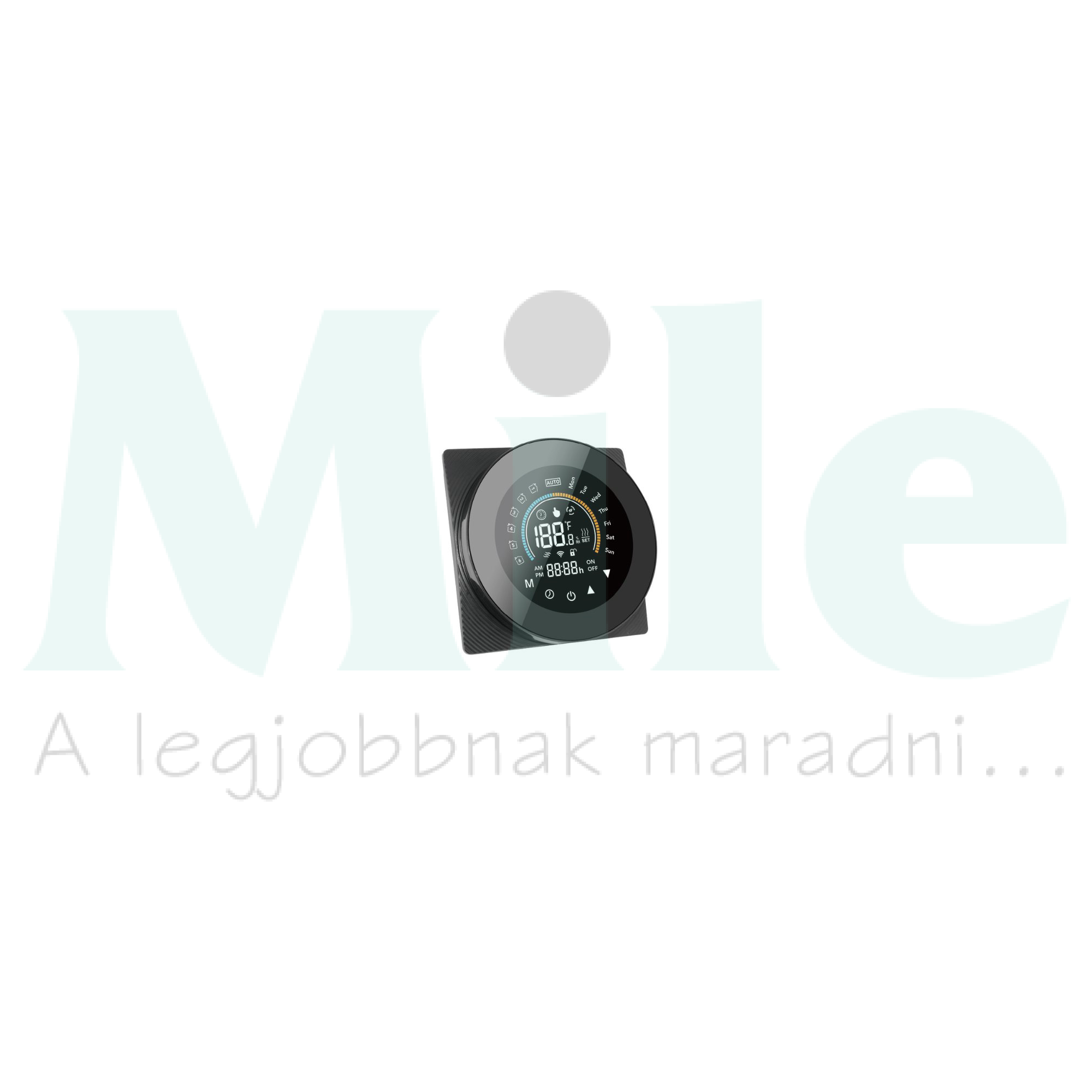 SmartWise WiFi-s termosztát COLOR ´A´ típus 5A színes kijelzővel fekete