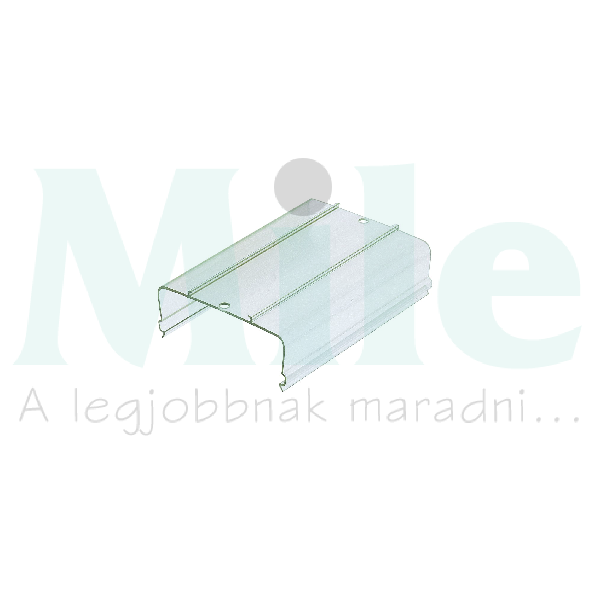 Sorkapocs takaróprofil áttetsző, 1m, felpattintható AD 3/1000 mm transparent CONTA-CLIP