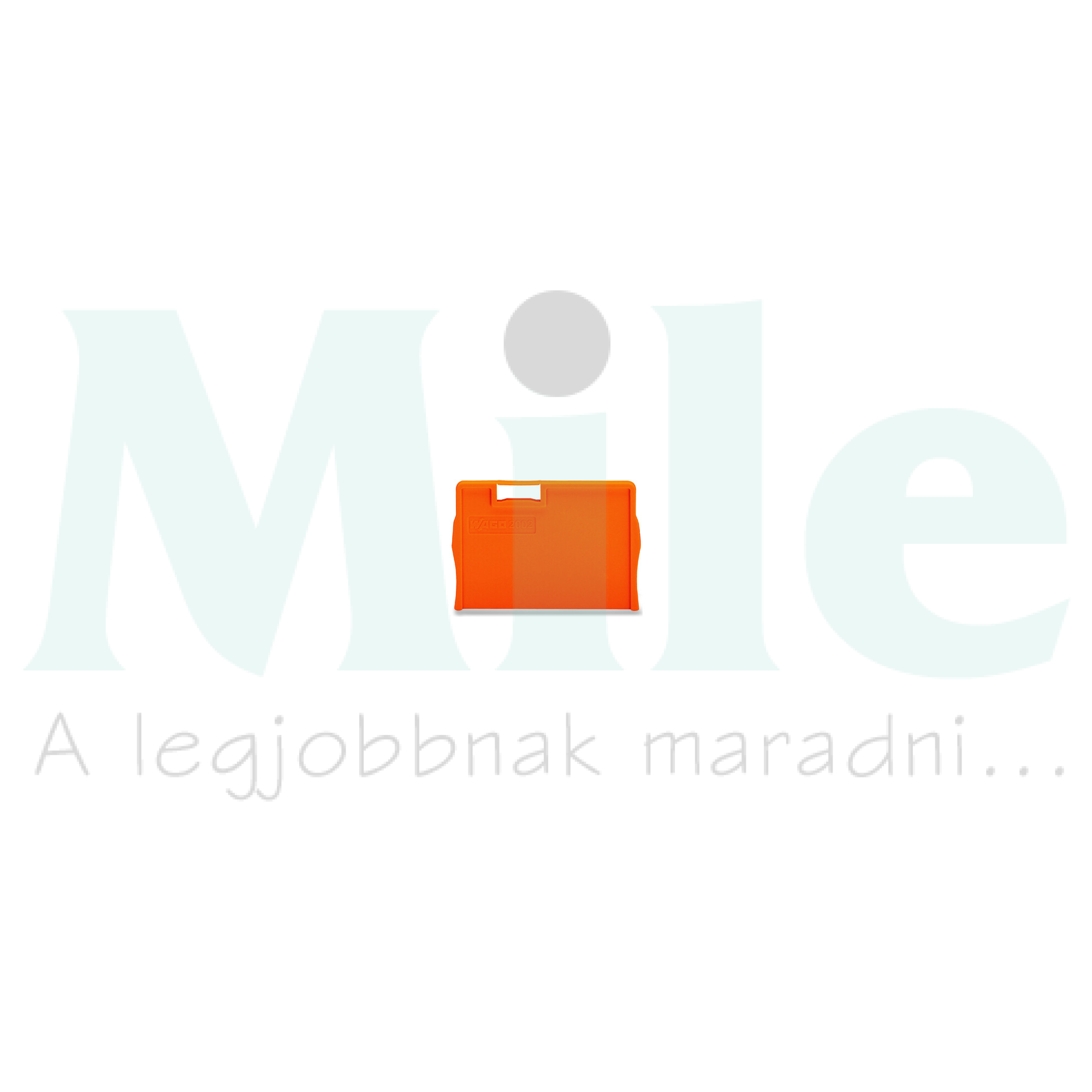 Sorkapocs vég-/elválasztólap narancs 2mm WAGO