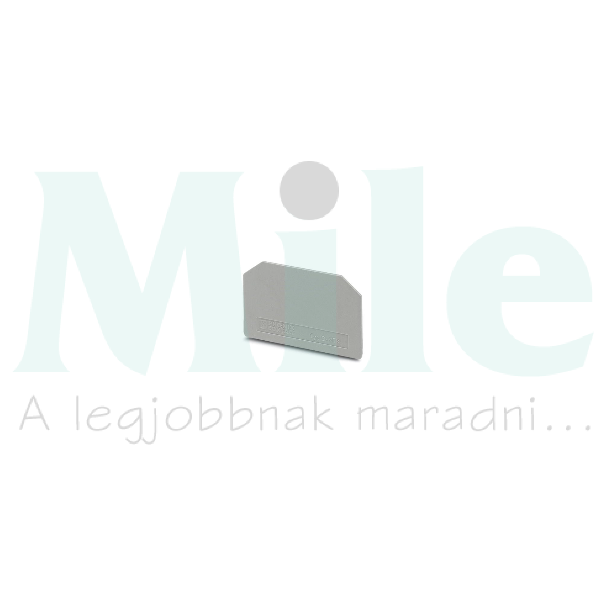 Sorkapocs véglap szürke 1mm-va D-MTK PHOENIX CONTACT