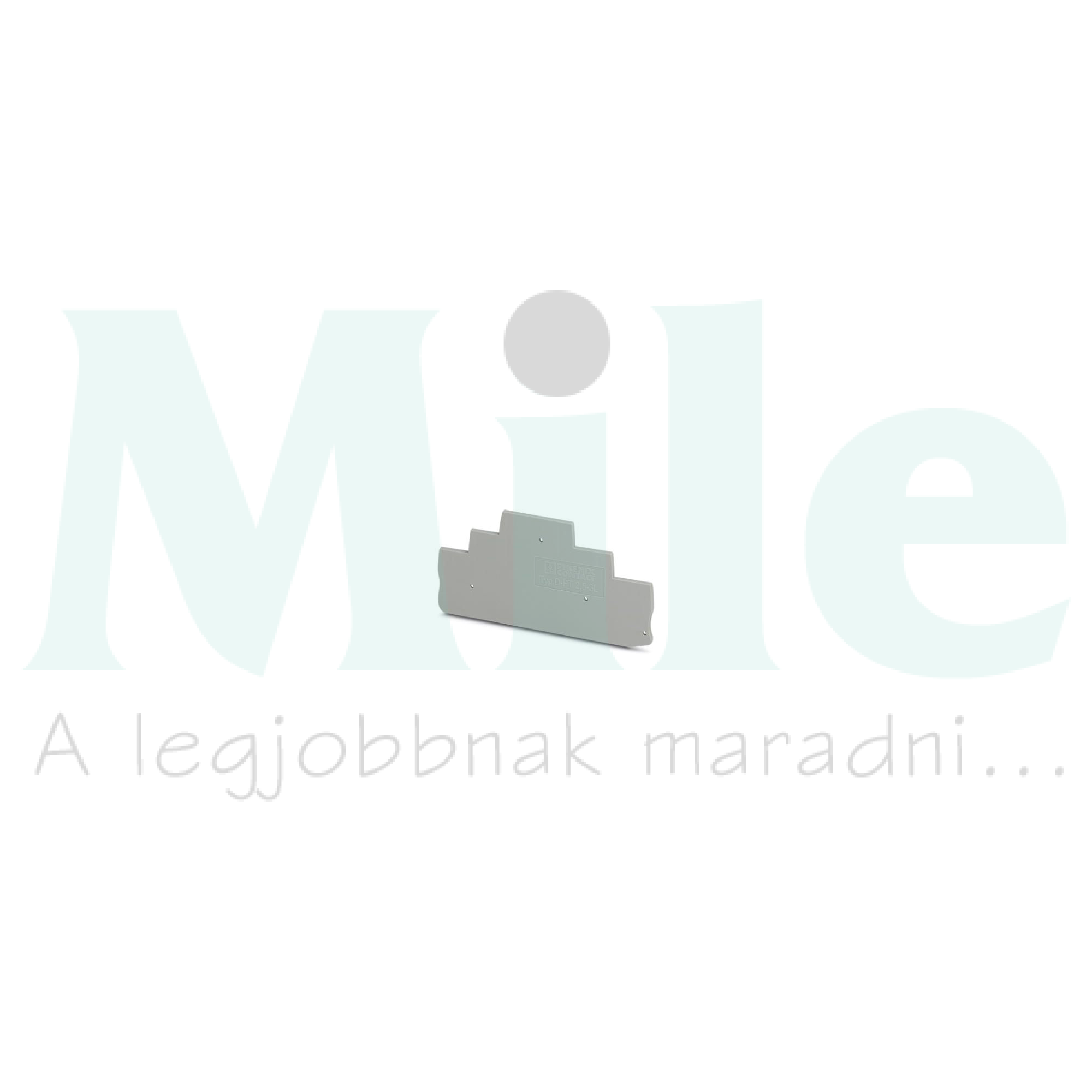 Sorkapocs véglap szürke 2.2mm-va D-PT 2,5-3L PHOENIX CONTACT