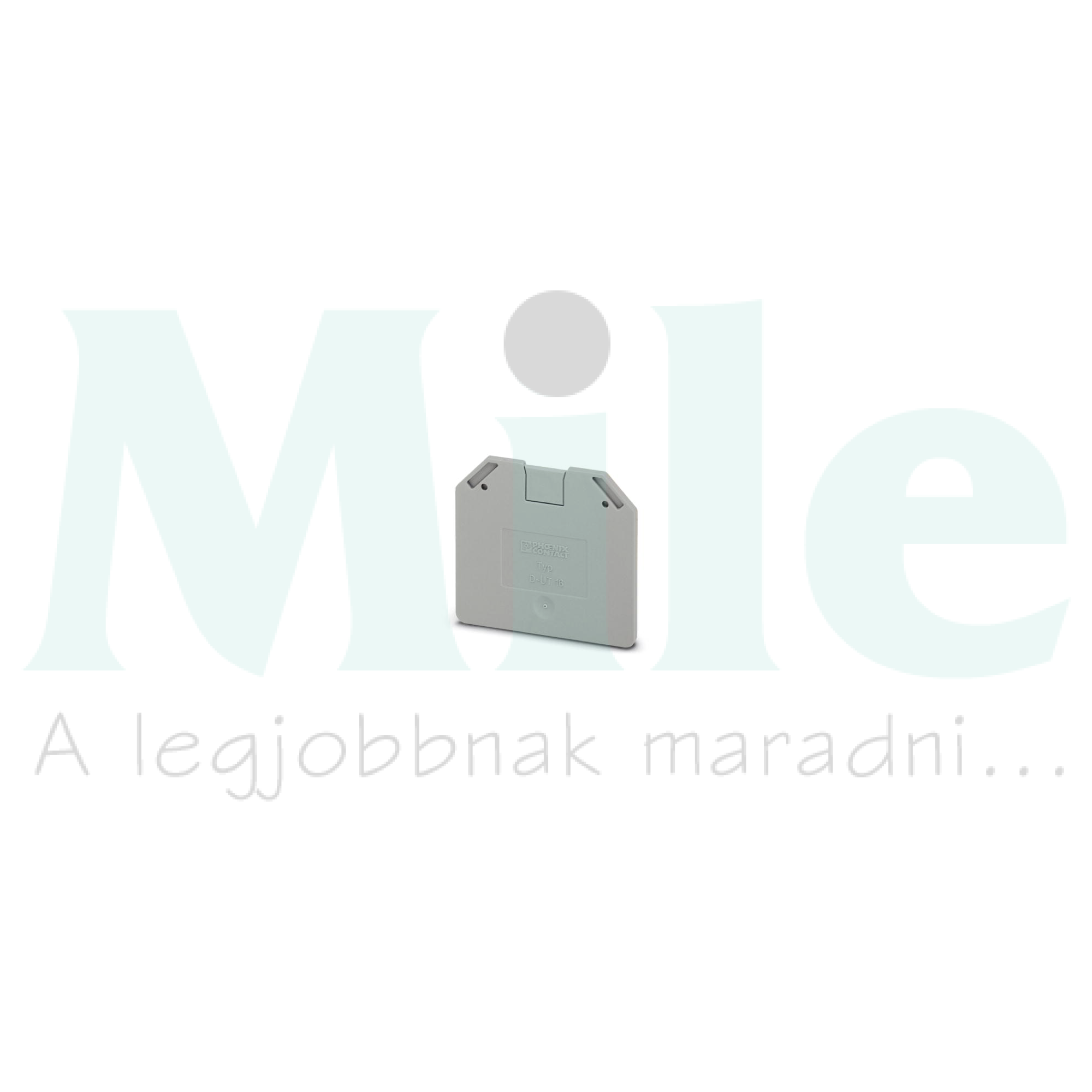 Sorkapocs véglap szürke 2.2mm-va D-UT 16 PHOENIX CONTACT