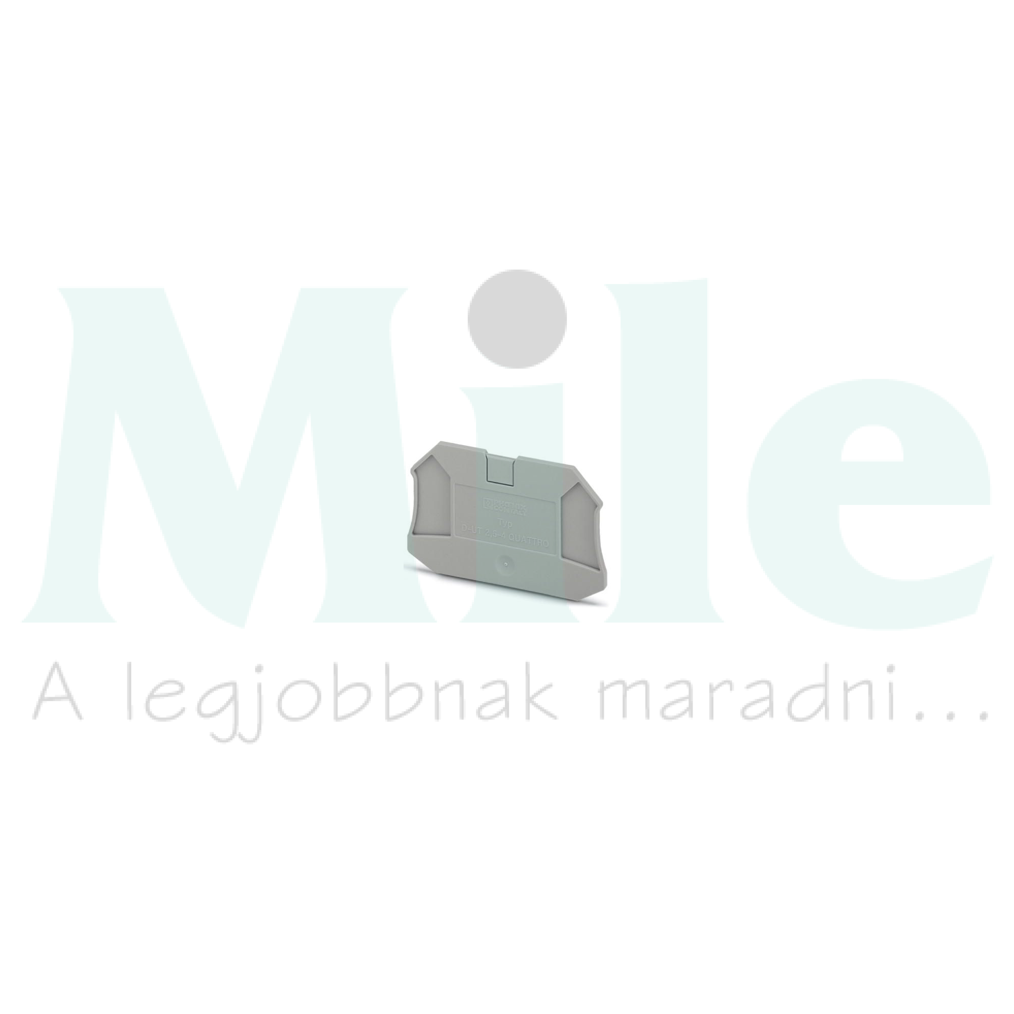 Sorkapocs véglap szürke 2.2mm-va D-UT 2,5/4-QUATTRO PHOENIX CONTACT