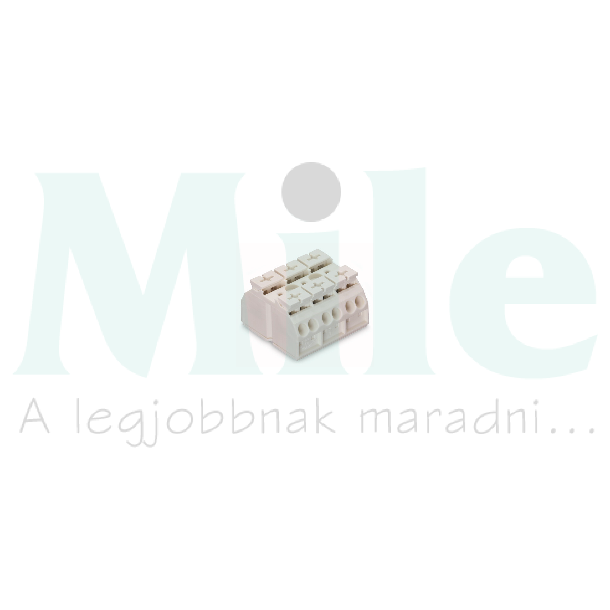 Sorkapocsblokk 3x4mm2 fehér 3P csavaros 3csatl./<6mm2 WAGO