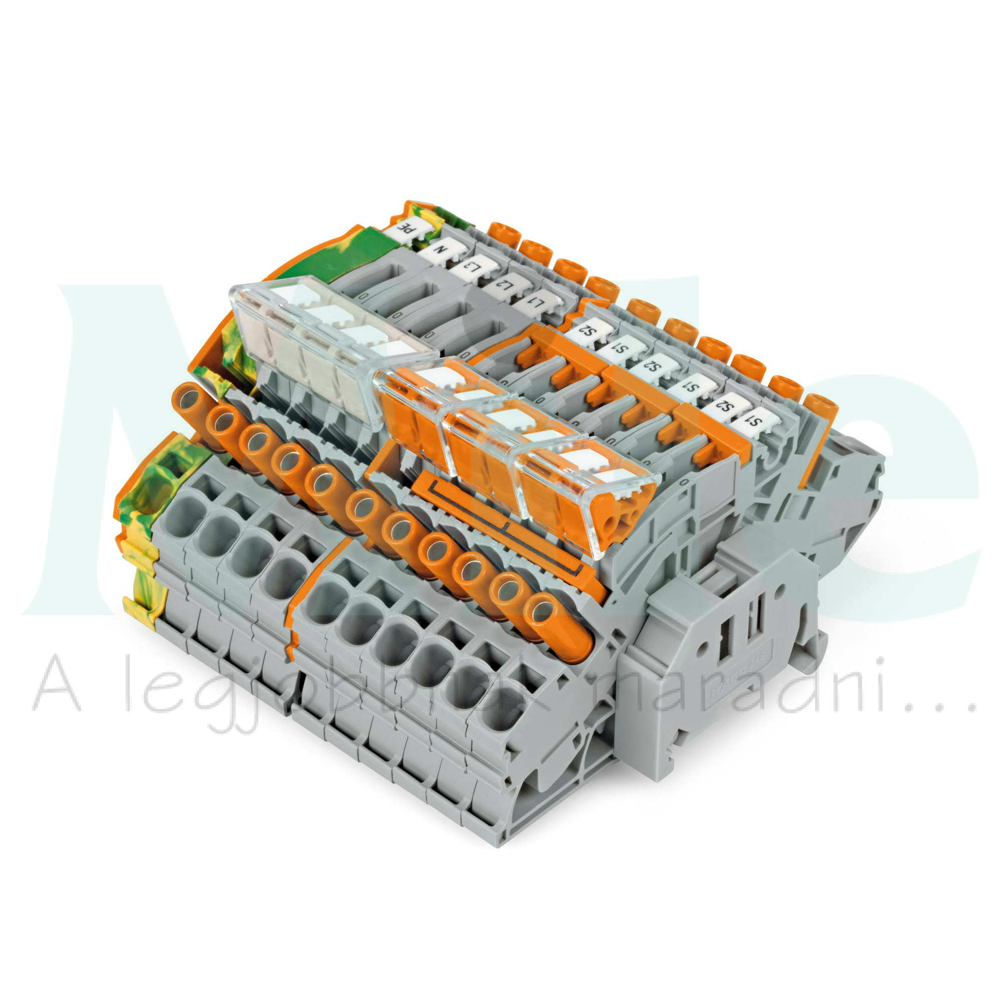 Sorkapocsblokk áram/feszültség mérőkörökhöz (mérő-bontó) 6mm2-vezetőér WAGO