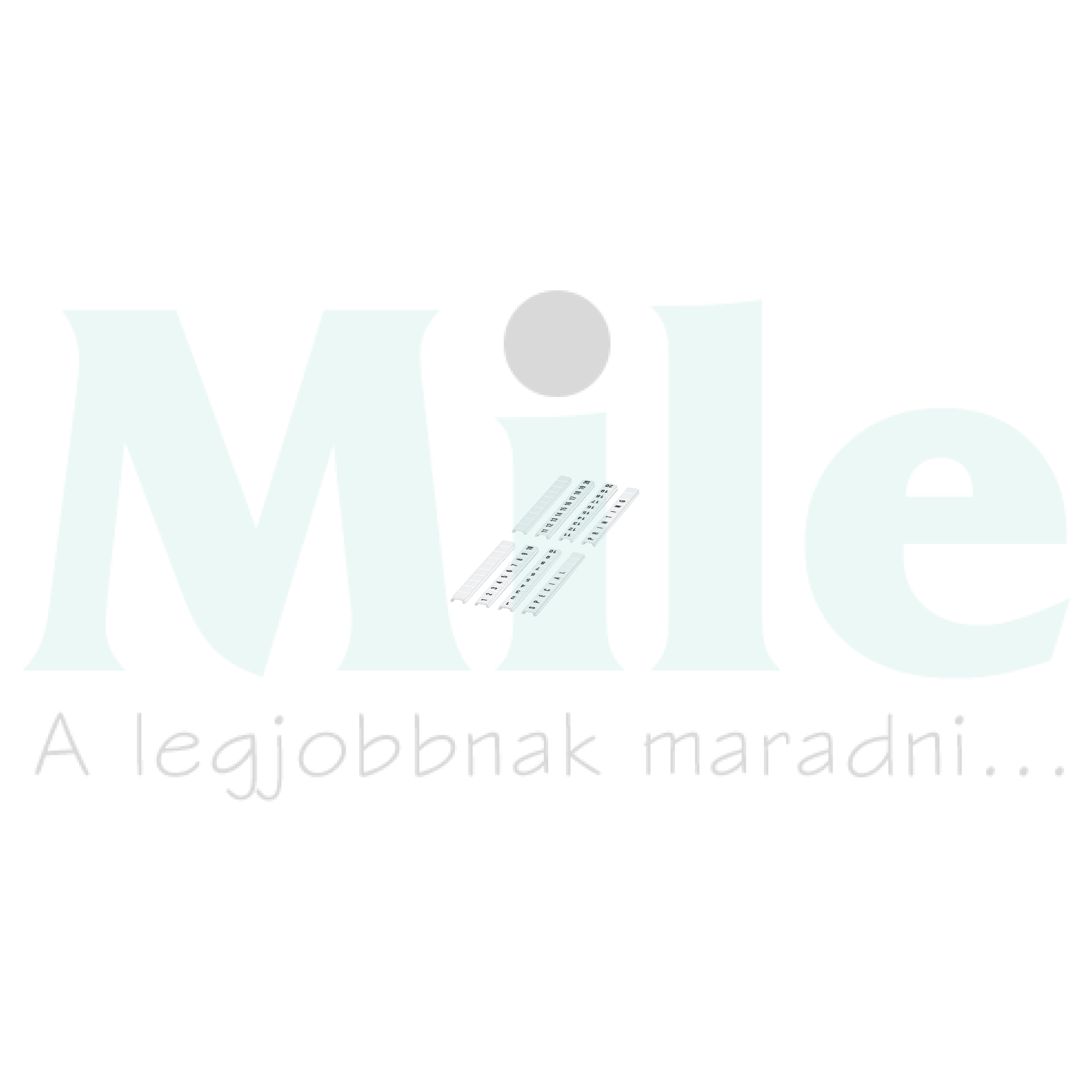 Sorkapocsjelölő csík 11-20 vízszintes fehér 5mm-modultáv Linergy TR Schneider