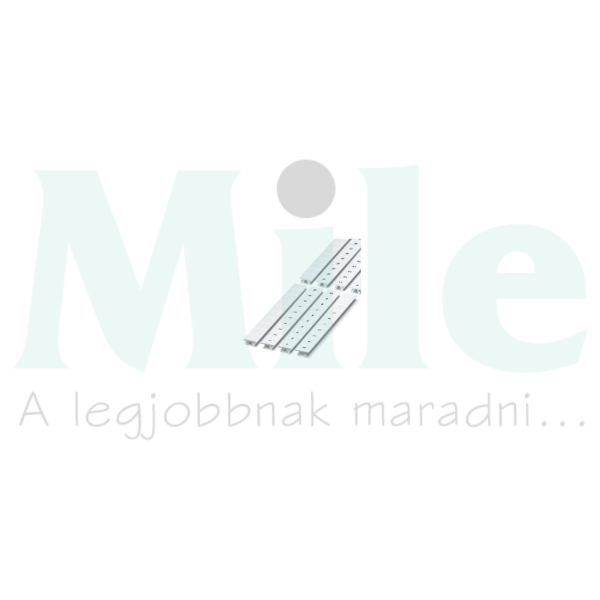 Sorkapocsjelölő csík feliratozható 10,5x10,15mm fehér ZB 10:UNBEDRUCKT PHOENIX CONTACT