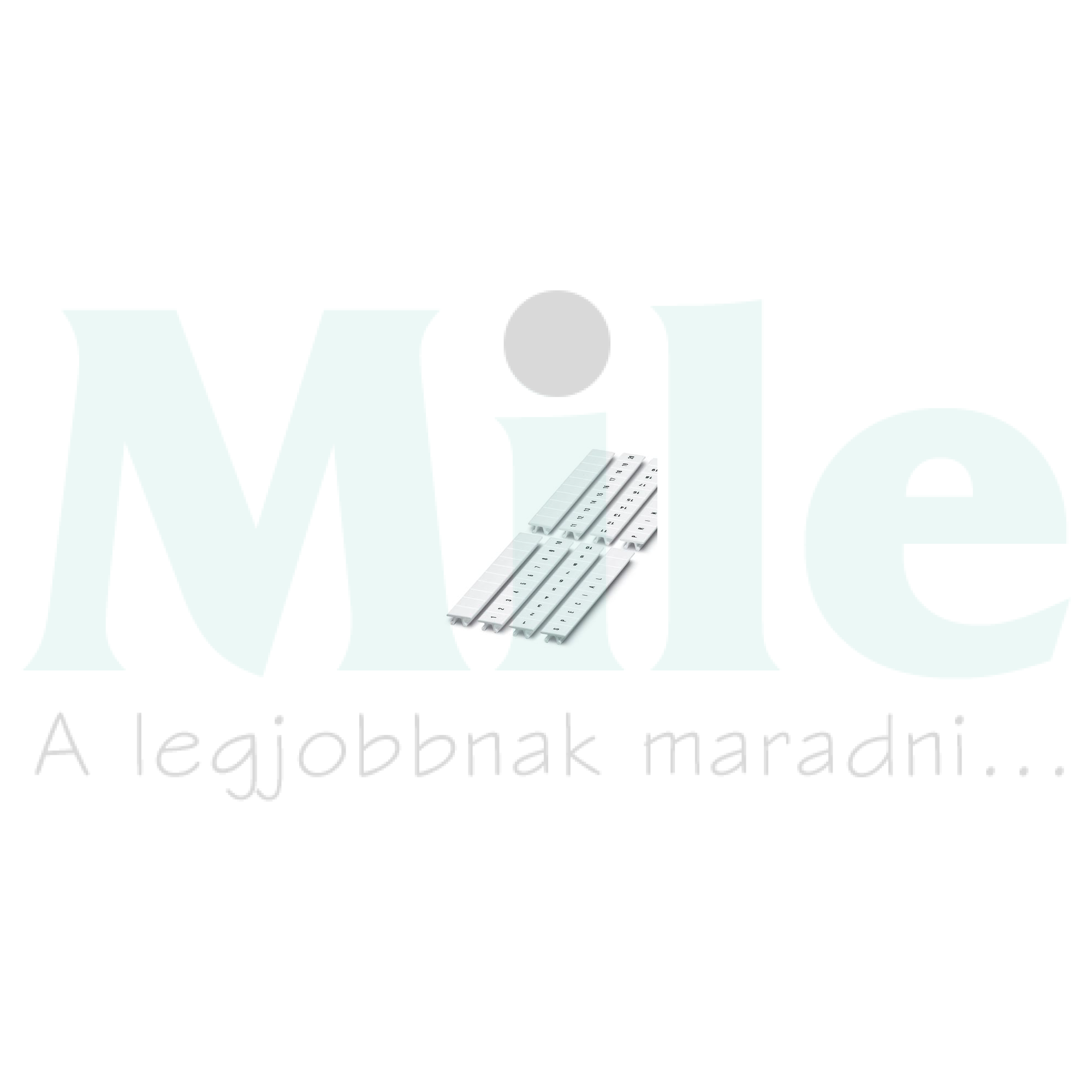 Sorkapocsjelölő csík feliratozható 10,5x8,15mm fehér ZB 8:UNBEDRUCKT PHOENIX CONTACT