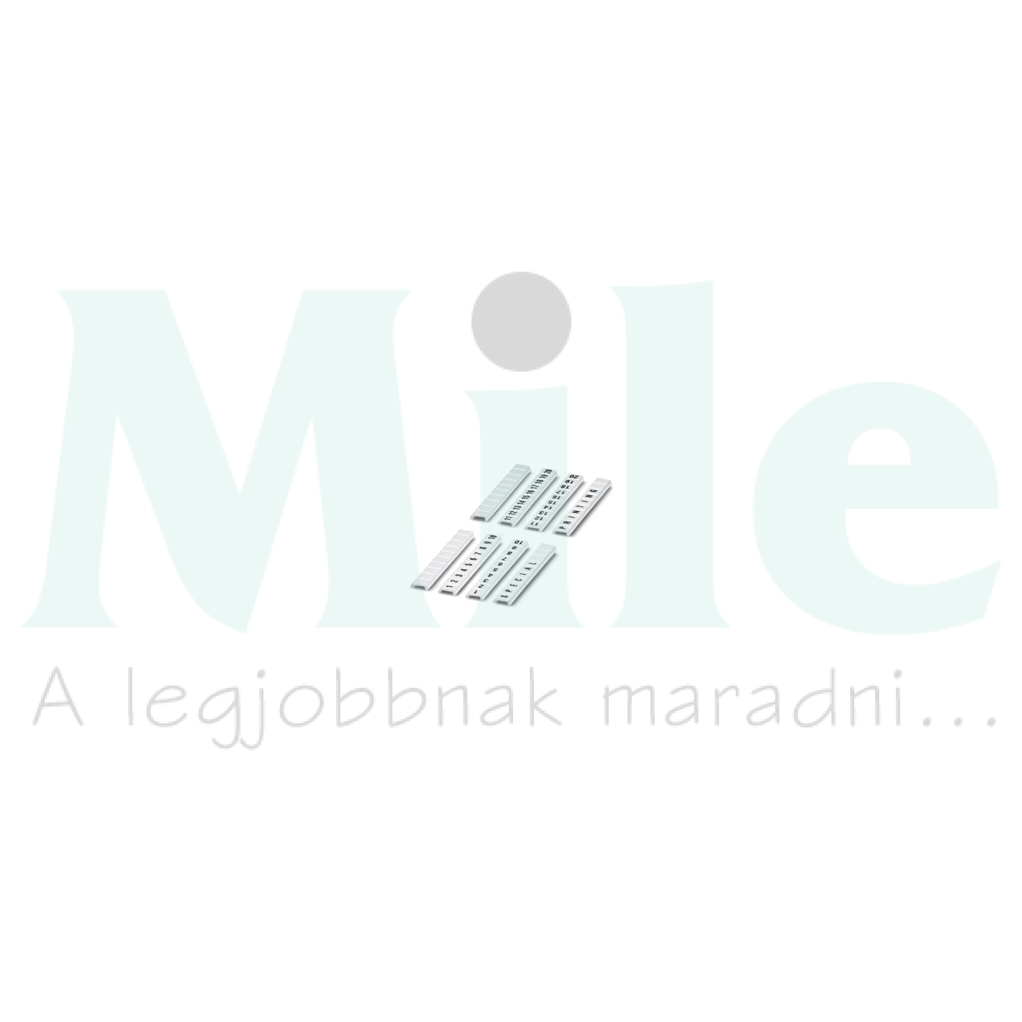 Sorkapocsjelölő csík feliratozható 4,2x5,2mm fehér 4mm-modultáv ZBF 4:UNBEDRUCKT PHOENIX CONTACT