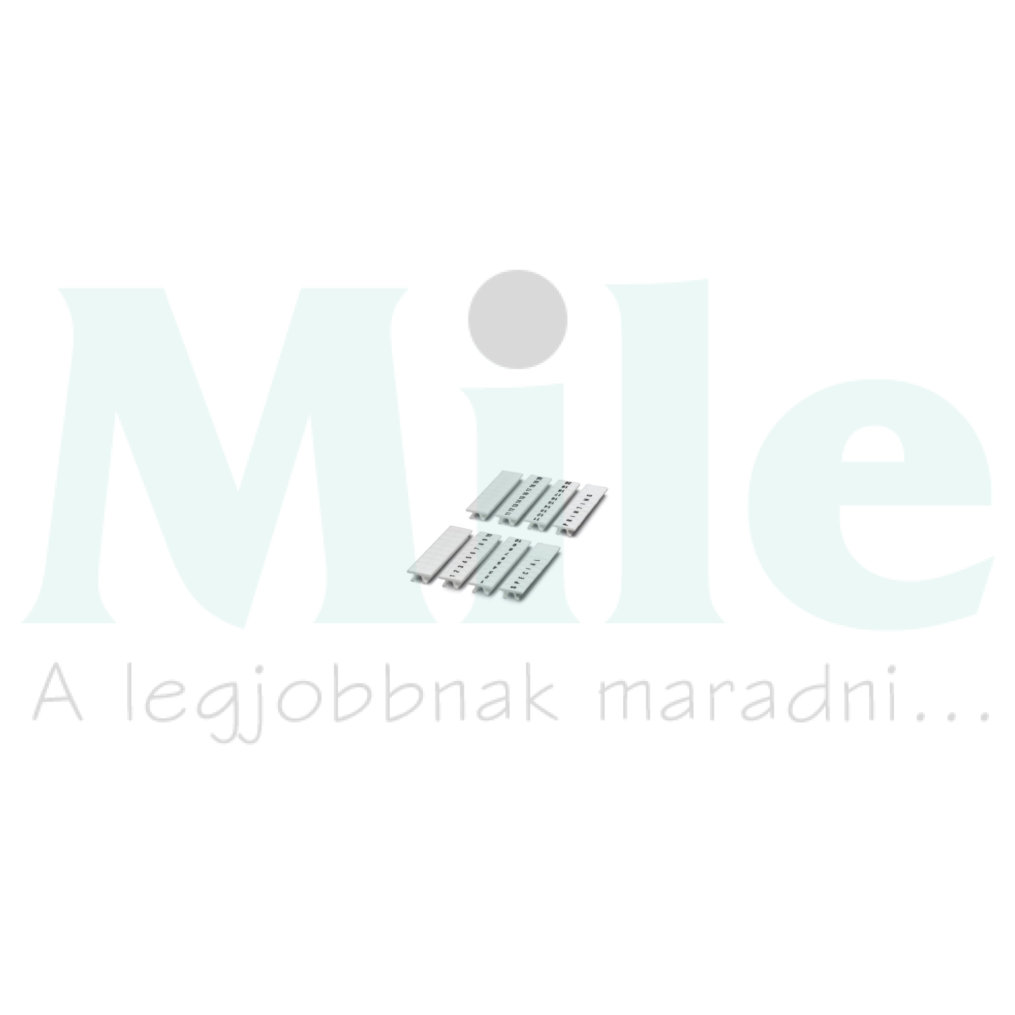 Sorkapocsjelölő csík feliratozható fehér 4.2mm-modultáv ZB 4 :UNBEDRUCKT PHOENIX CONTACT