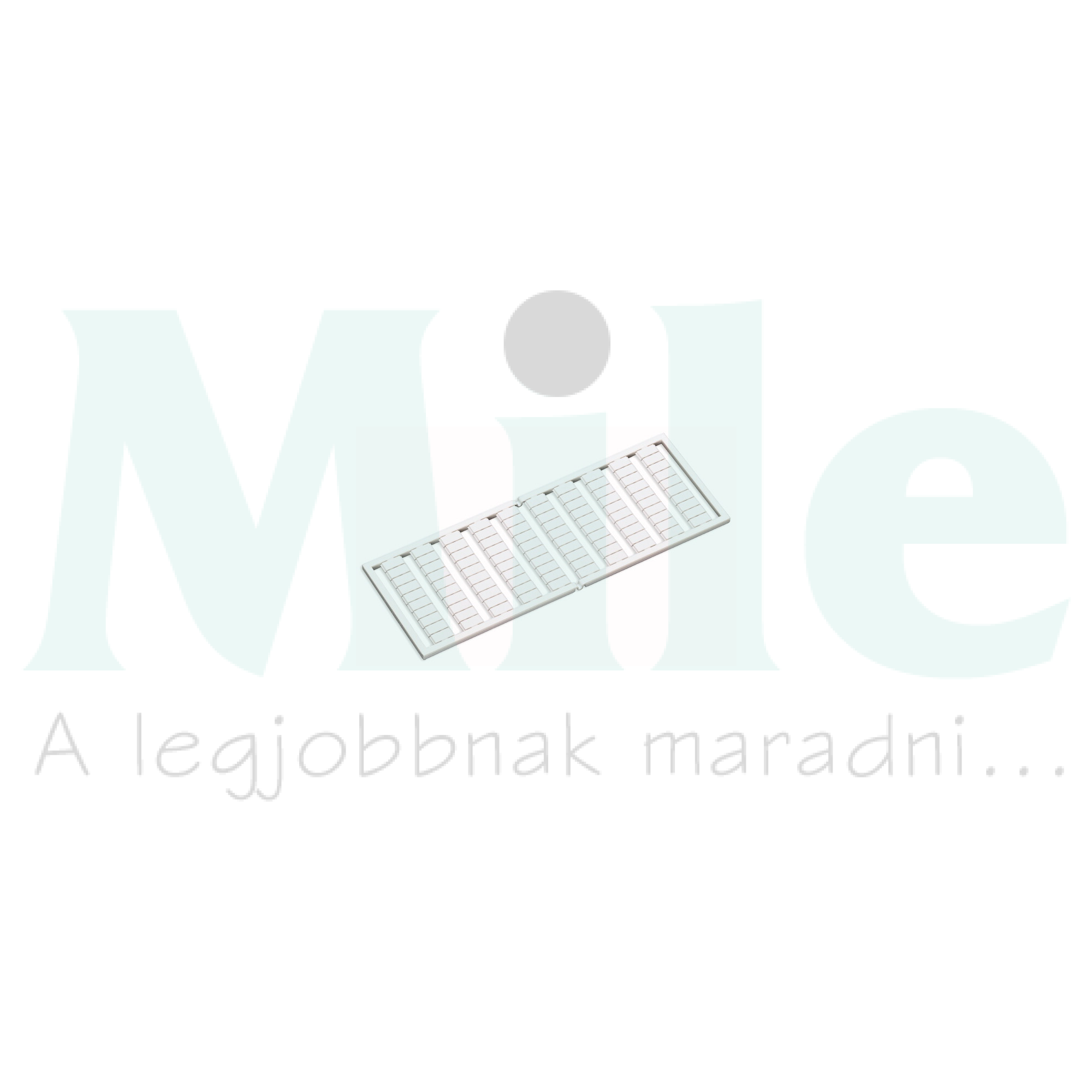 Sorkapocsjelölő lap 21-30 függőleges fehér 5mm-modultáv WAGO