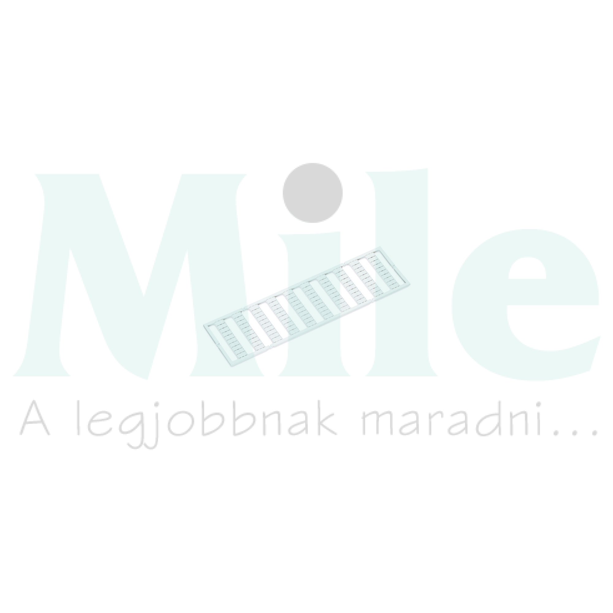 Sorkapocsjelölő lap 51-60 nyújtható 5-5,2mm vízszintes fehér 5mm-modultáv WAGO