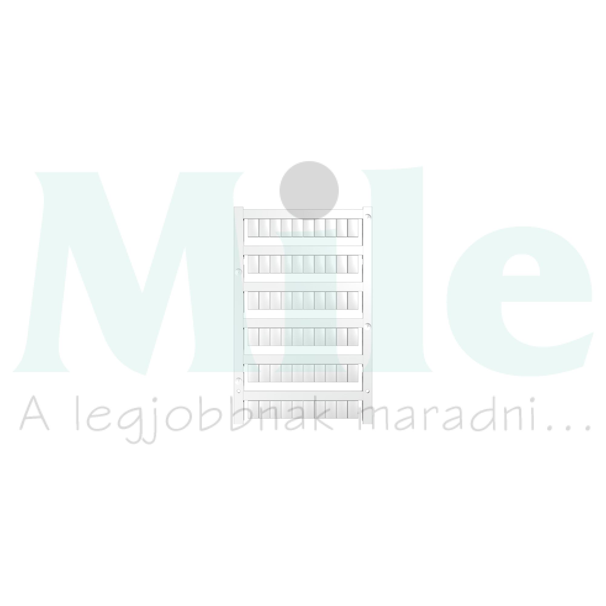 Sorkapocsjelölő lap feliratozható 10x6mm fehér 6mm-modultáv MFF 10/6 MC NE WS Weidmüller