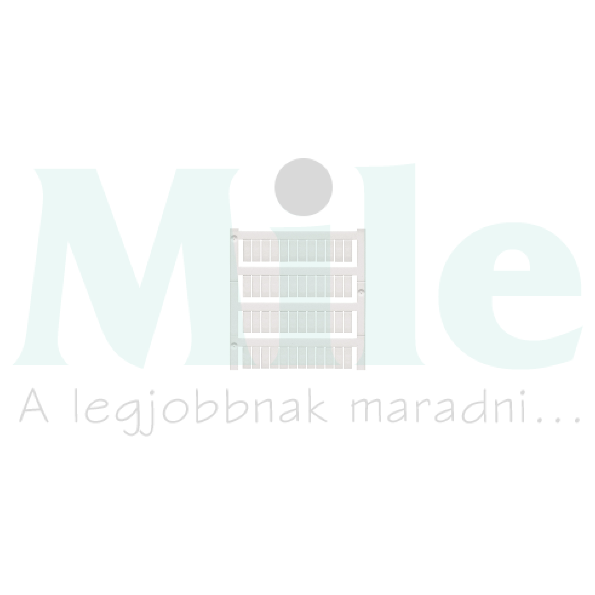 Sorkapocsjelölő lap feliratozható 12x6mm fehér 6mm-modultáv WS 12/6 MC NE WS Weidmüller