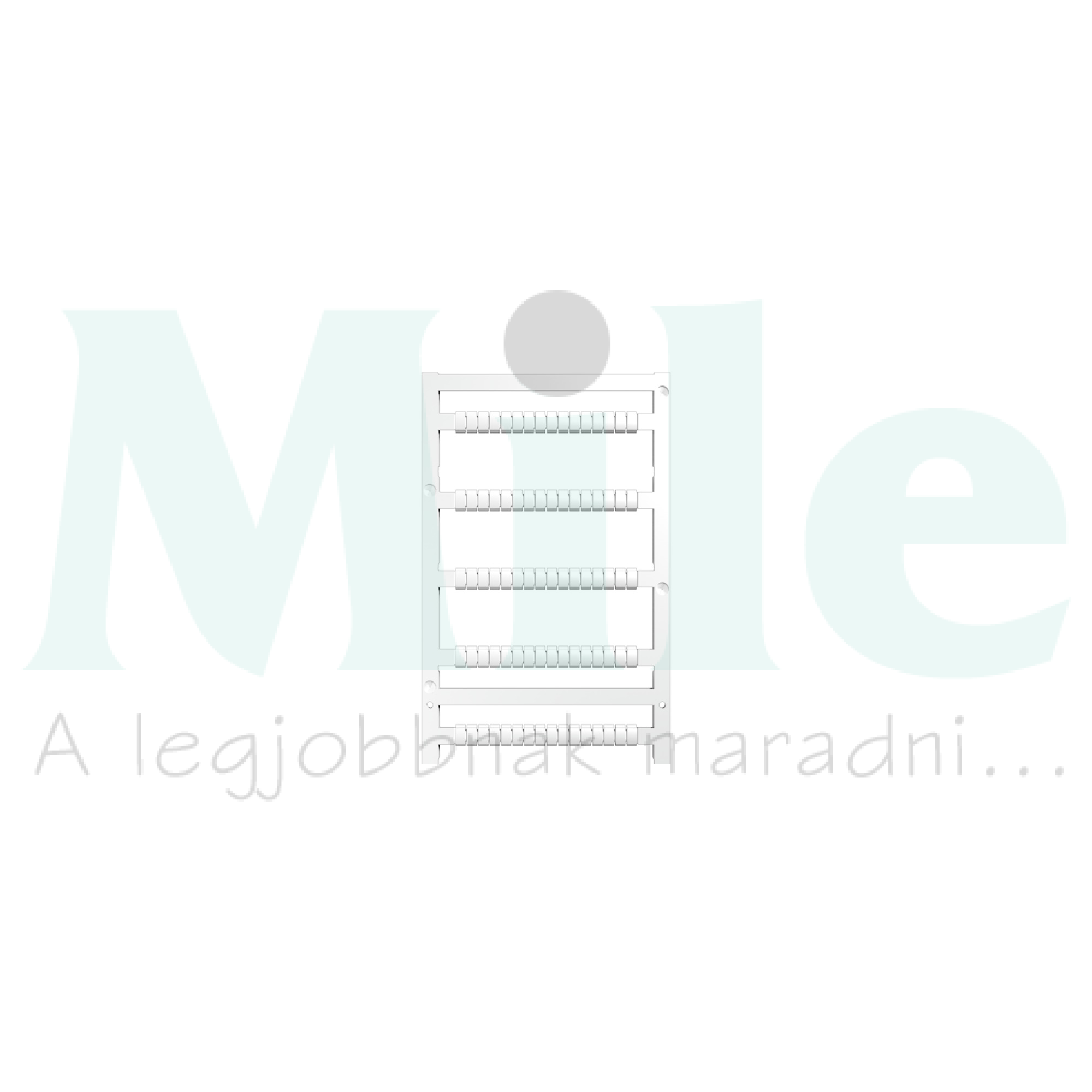 Sorkapocsjelölő lap feliratozható 3,5x5mm fehér 3.5mm-modultáv MF 5/3.5 MC NE WS Weidmüller