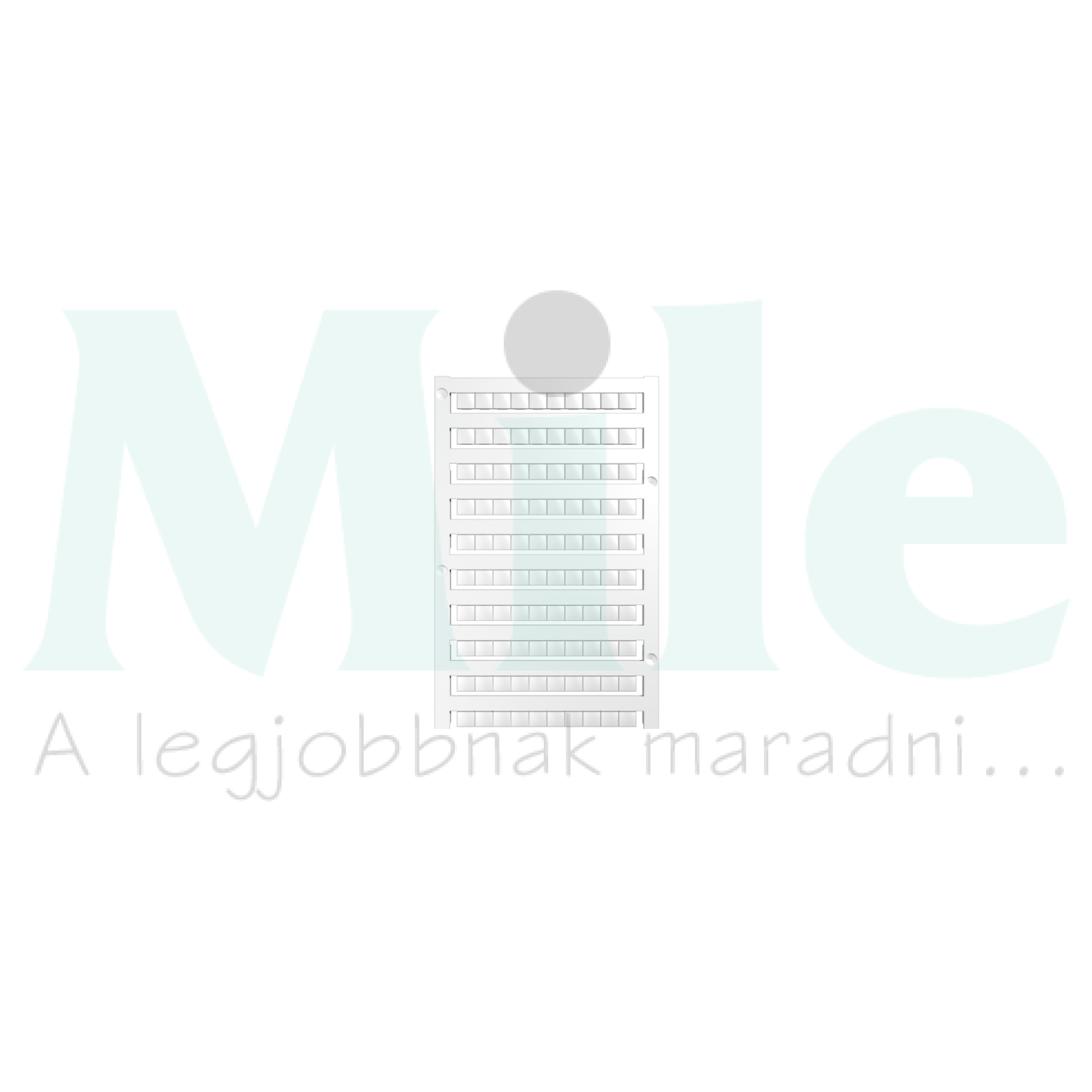 Sorkapocsjelölő lap feliratozható 5x6mm fehér 6mm-modultáv DEK 5/6 MC NE WS Weidmüller