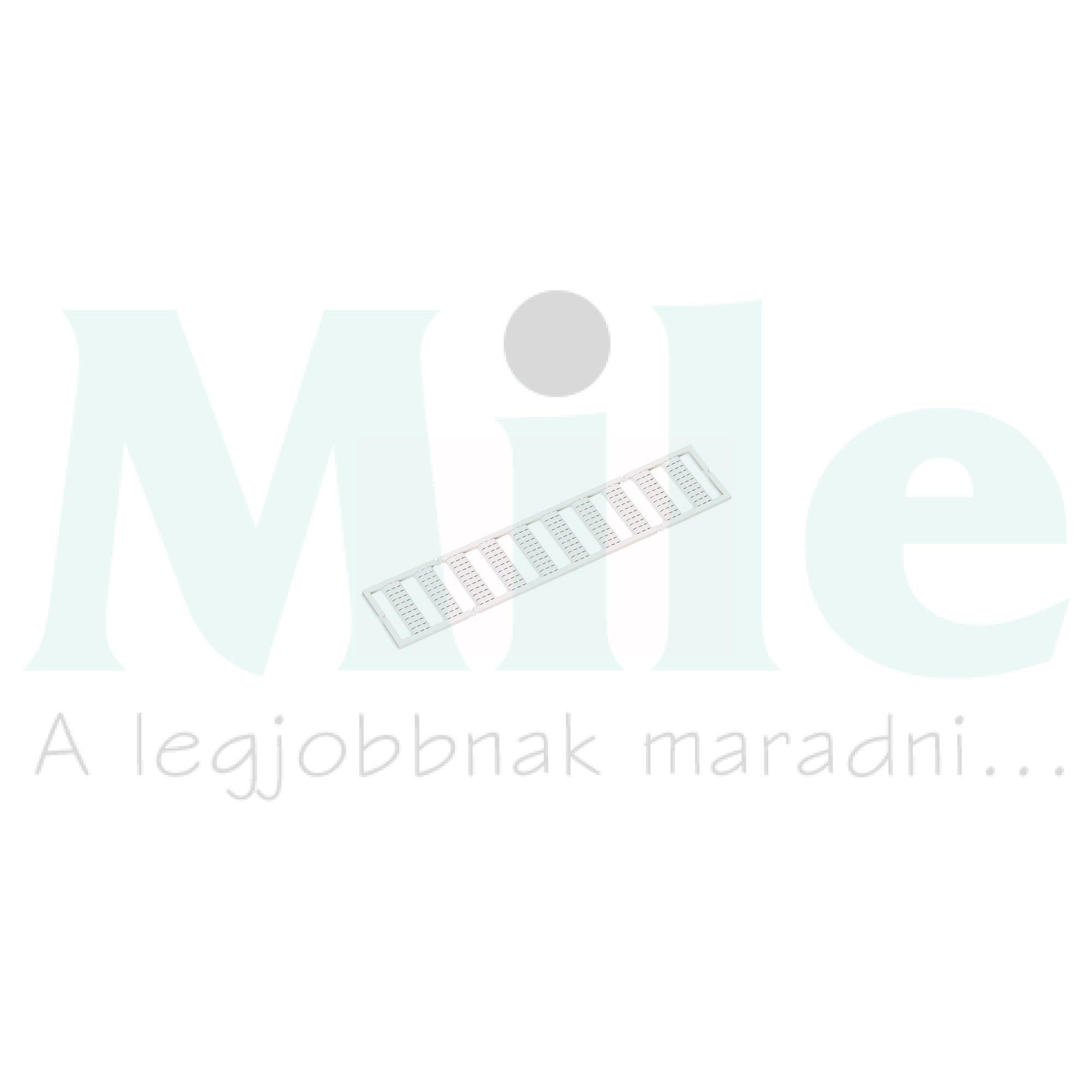 Sorkapocsjelölő lap feliratozható vízszintes és függőleges fehér 3.5mm-modultáv WAGO