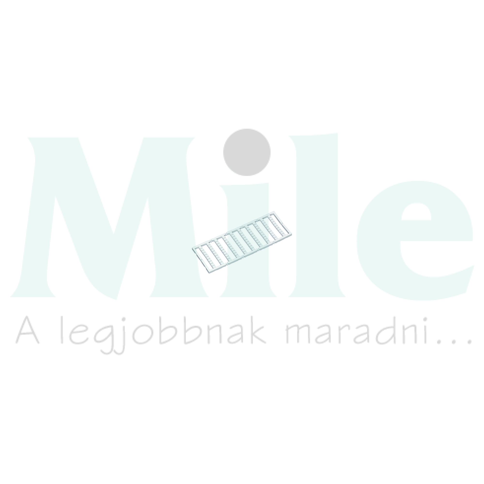 Sorkapocsjelölő lap L1,L2,L3,N,PE,L1,L2,L3,N,PE vízszintes fehér 5mm-modultáv WAGO