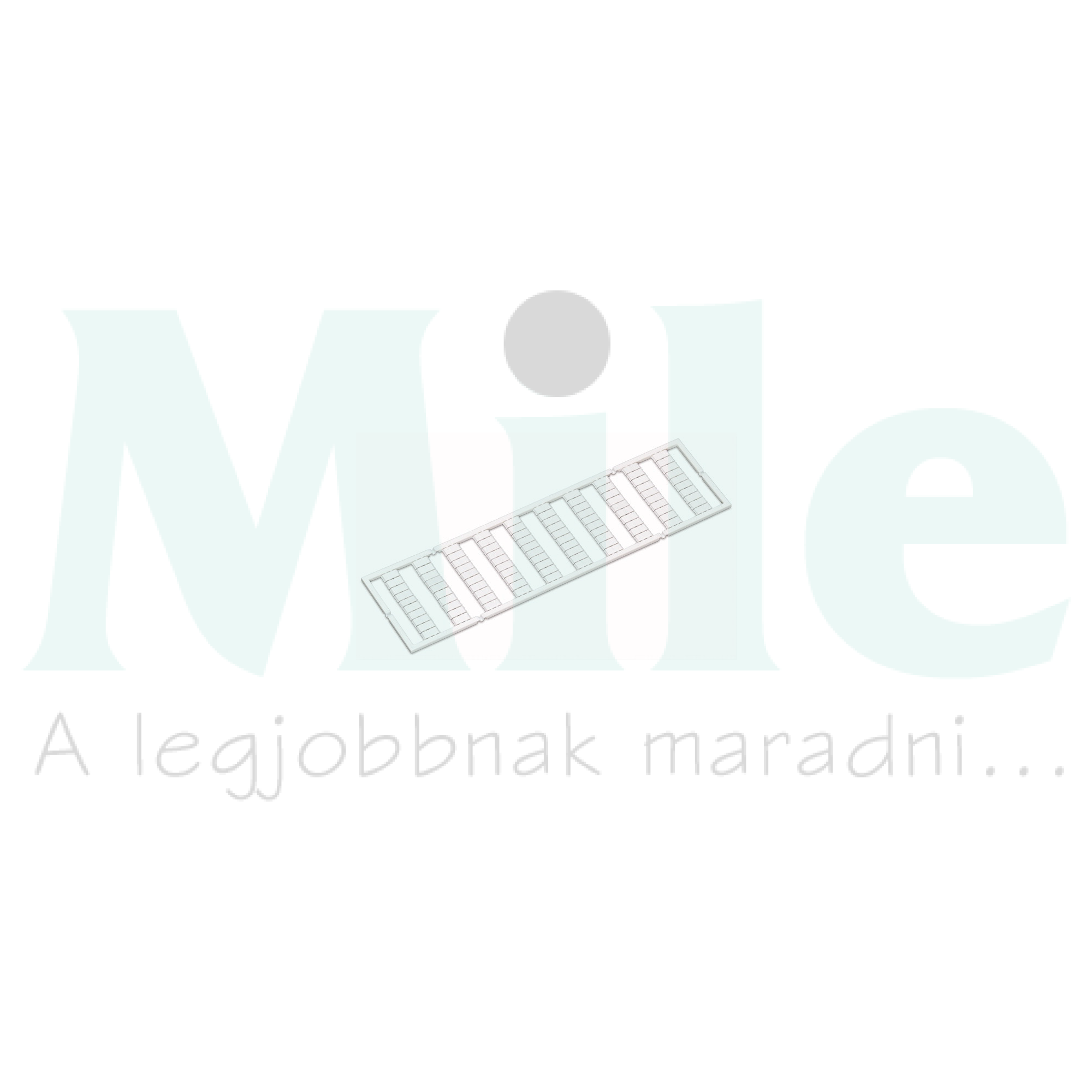 Sorkapocsjelölő lap L2 vízszintes fehér 5mm-modultáv WAGO