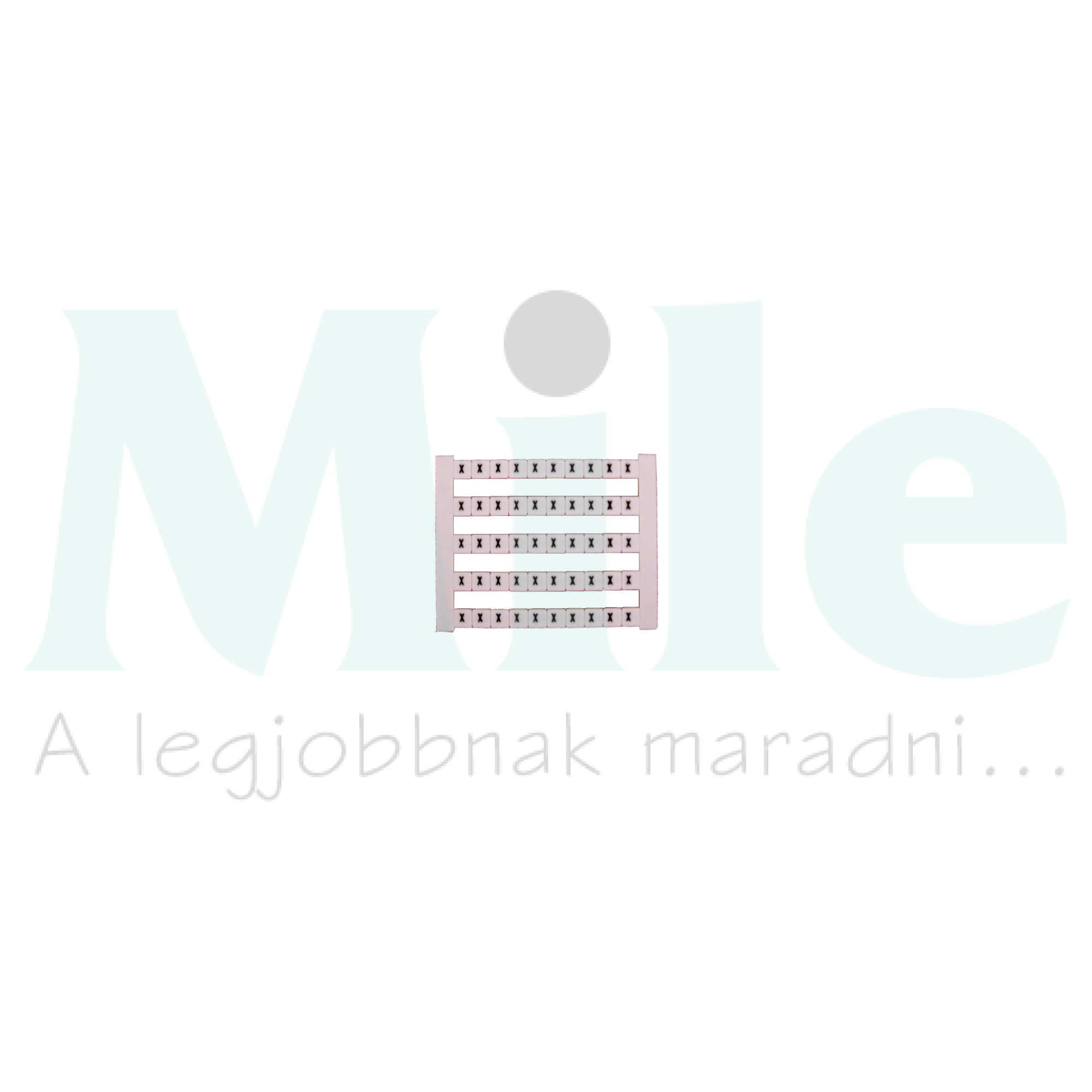 Sorkapocsjelölő lap X vízszintes fehér 5mm-modultáv DEK 5 GW X Weidmüller