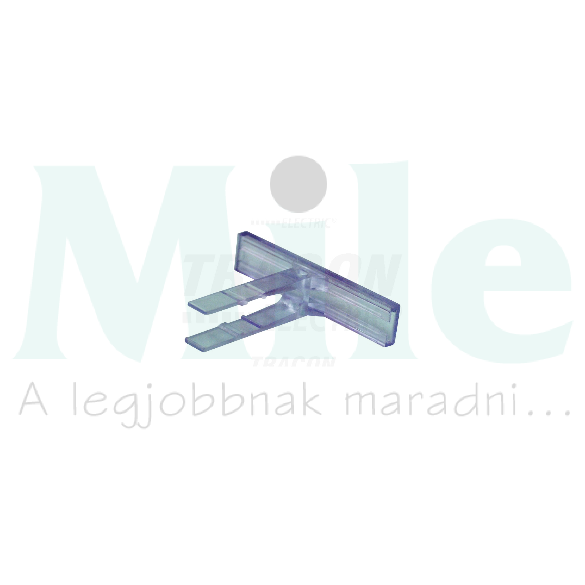 Sorkapocsjelölő tartó RE1 rögzítőelemre átlátszó 44x7mm 7mm-modultáv TRACON