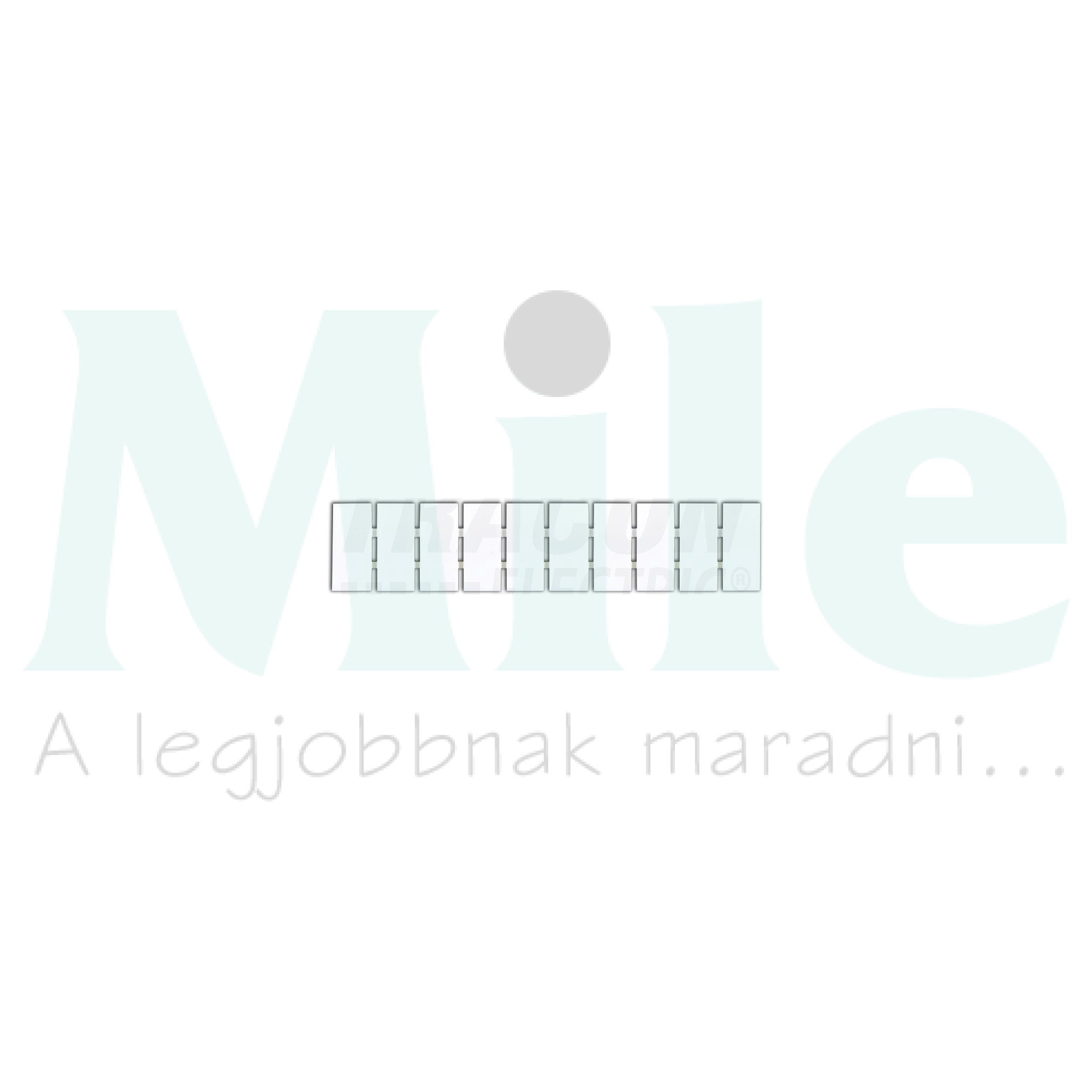 Sorkapocsjelölő TSKA, TSKB sorkapocshoz fehér 10mm-modultáv TRACON