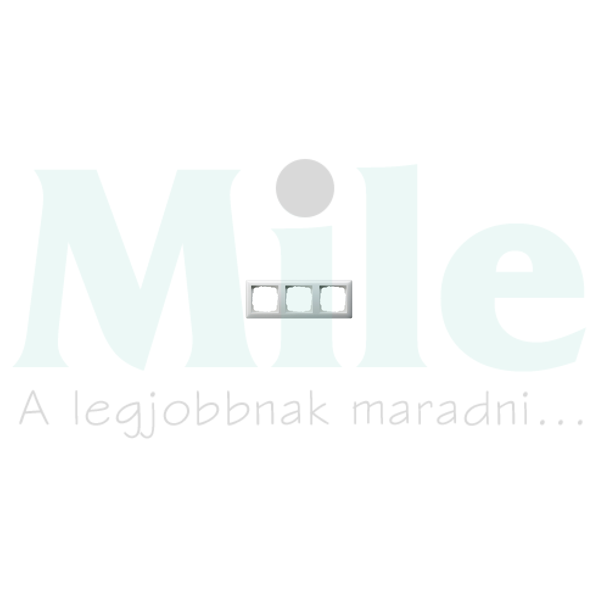 ST55 keret 3-es vízszintes és függőleges műanyag fehér fényes GIRA