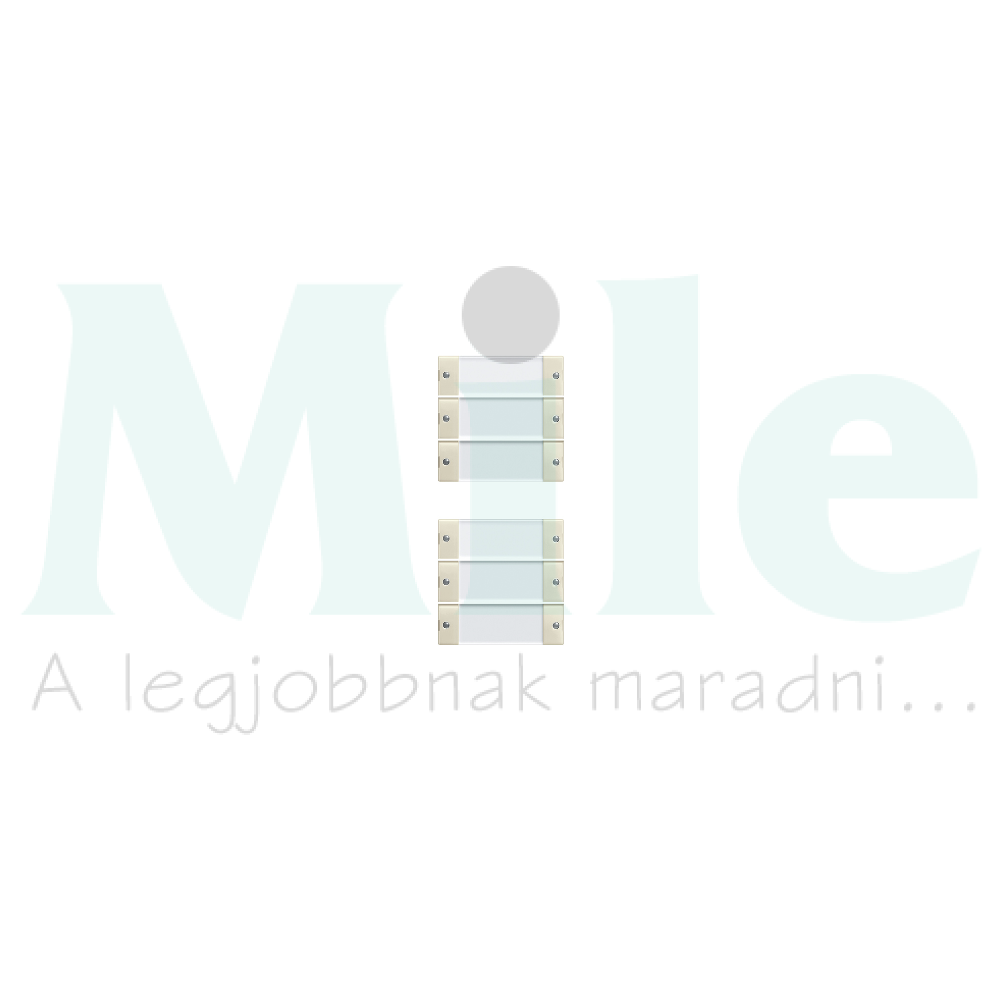 ST55 KNX érintőfedlap (3+3)pár=12gomb/2modul +feliratmező krém GIRA