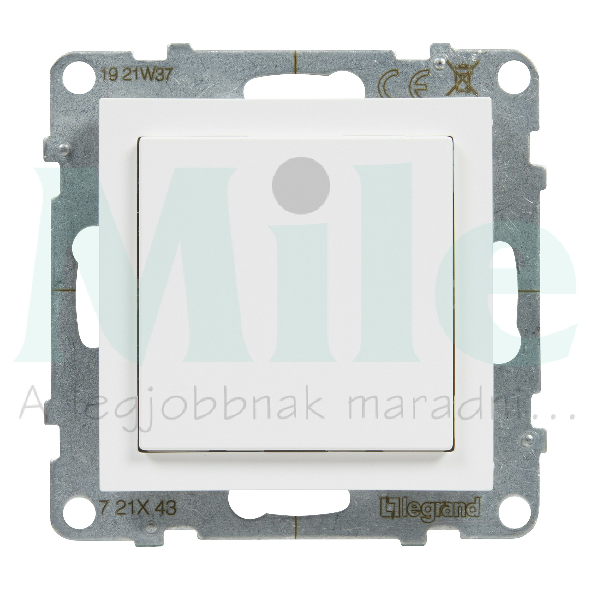 Suno vakdugó Program Mosaic adapterrel műanyag négyzetes fehér LEGRAND