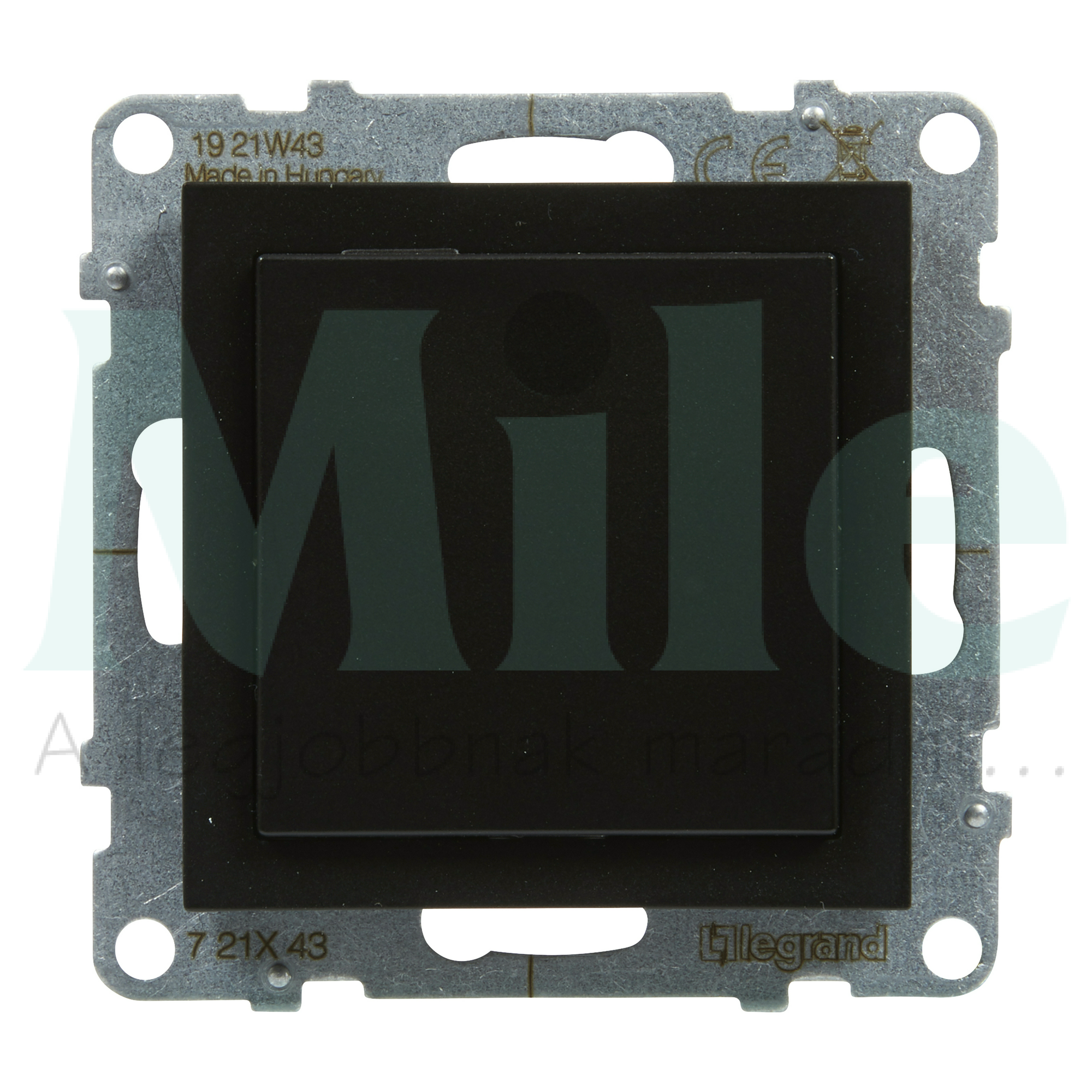 Suno vakdugó Program Mosaic adapterrel műanyag négyzetes fekete LEGRAND