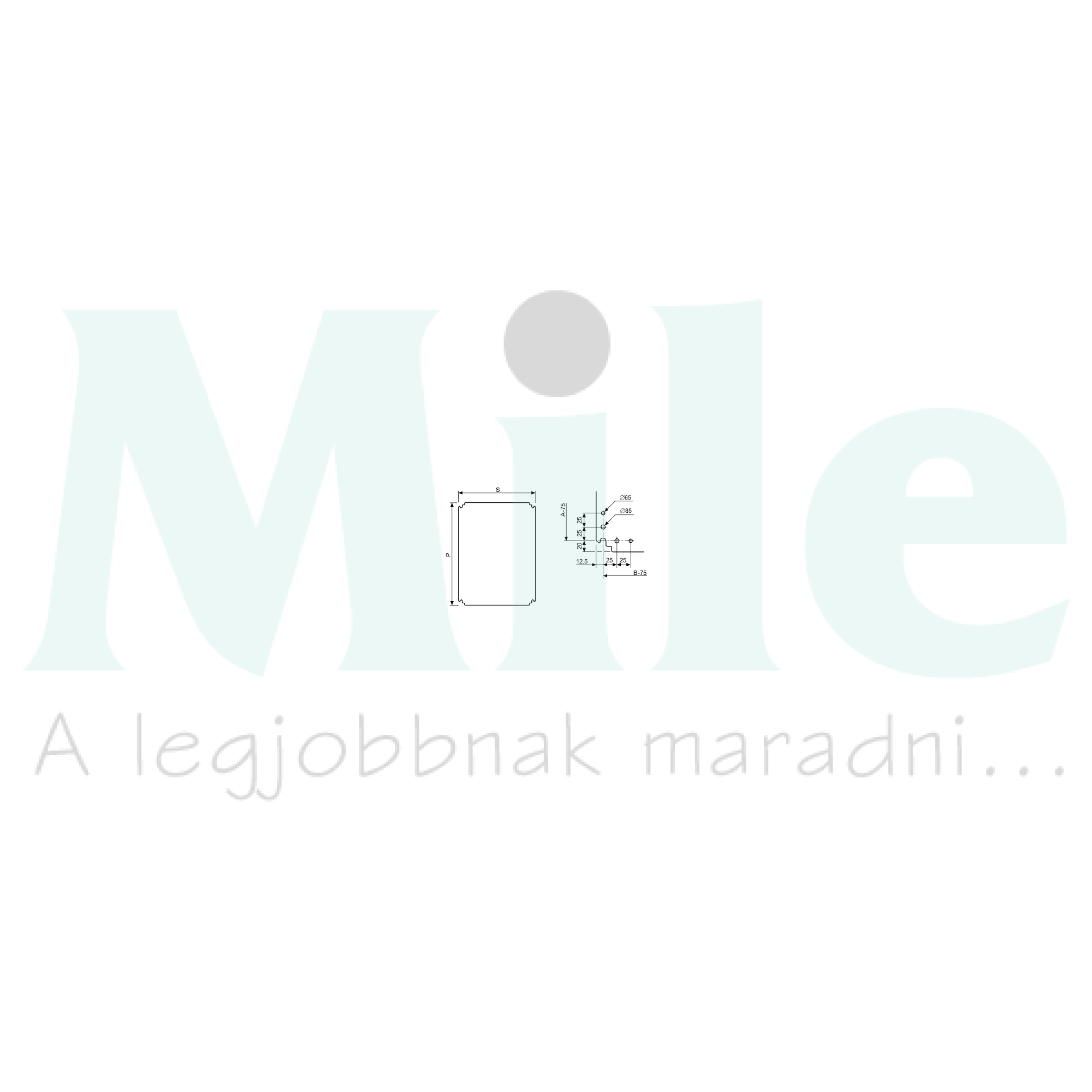 Szerelőlap 300x200mm szekrénybe műanyag 265mm-ma 150mm-sz kezeletlen CRN/S3D/S3X/PLM Schneider