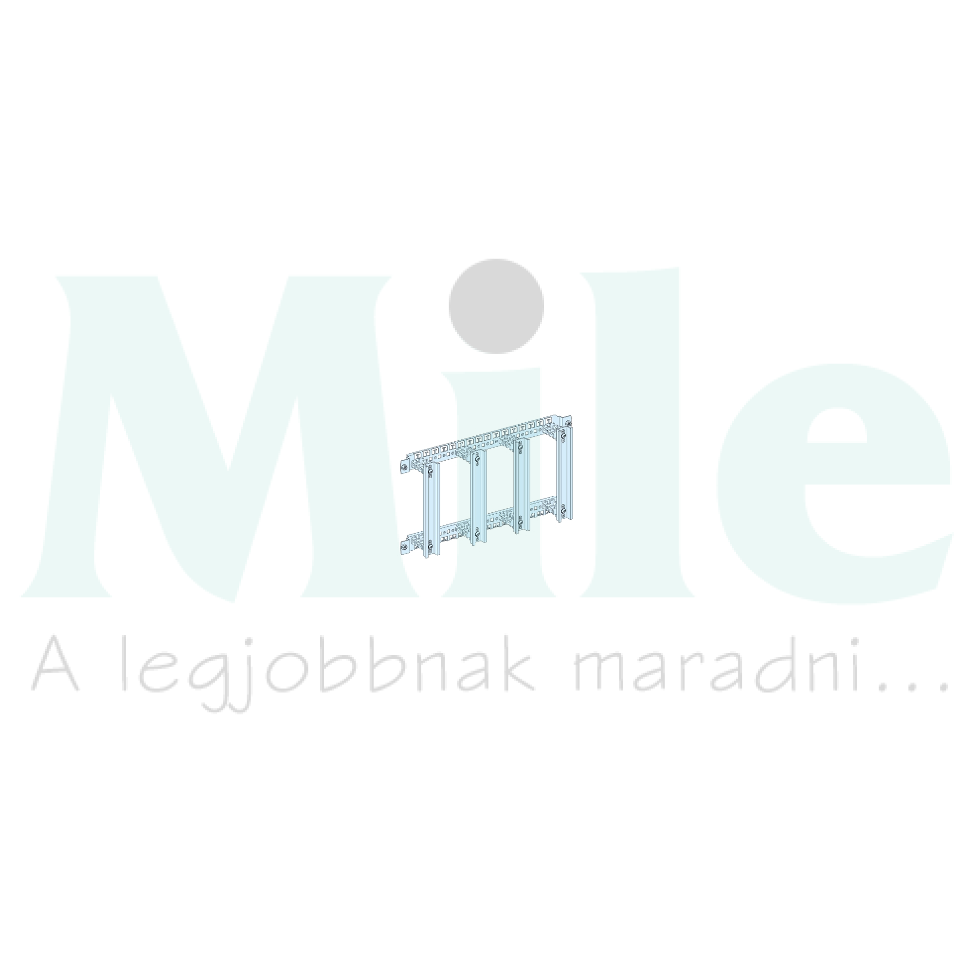 Szerelőlemez sorkapcsokhoz 4xfüggőleges DIN-sínnel 600mm-sz Prisma G Schneider