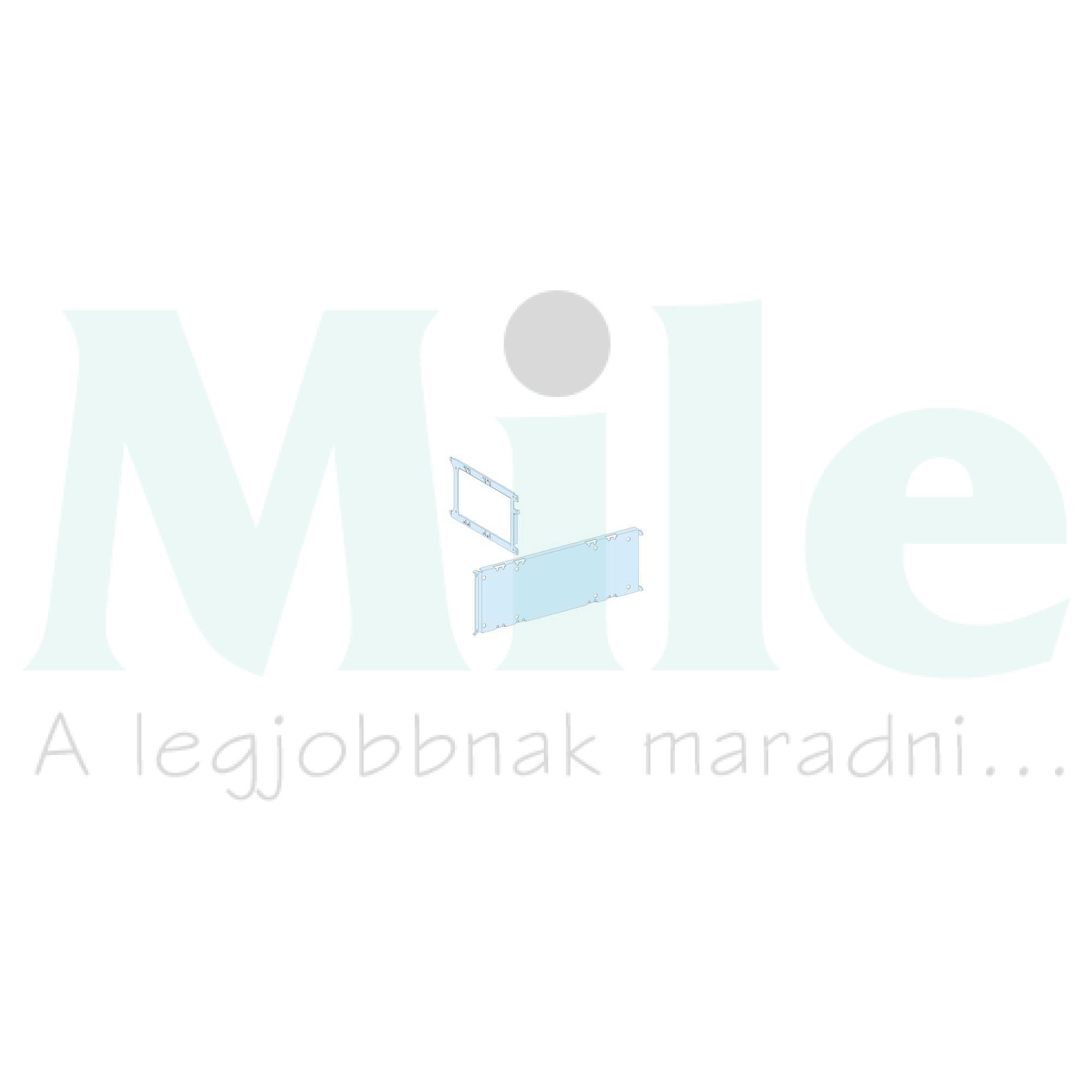 Szerelőlemez függőleges fix 3/4P IN2500 vagy NS3200-hoz acél 200mm-ma 650mm-sz Prisma P Schneider