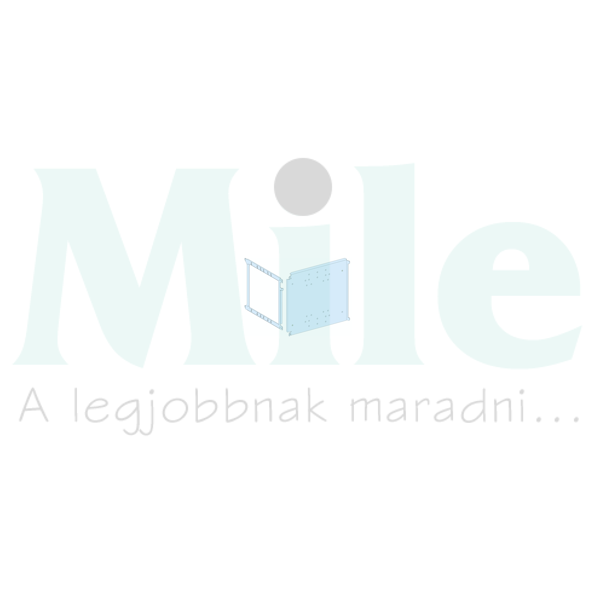 Szerelőlemez függőleges fix 3/4P NS1600-hoz acél 300mm-ma 400mm-sz Prisma P Schneider