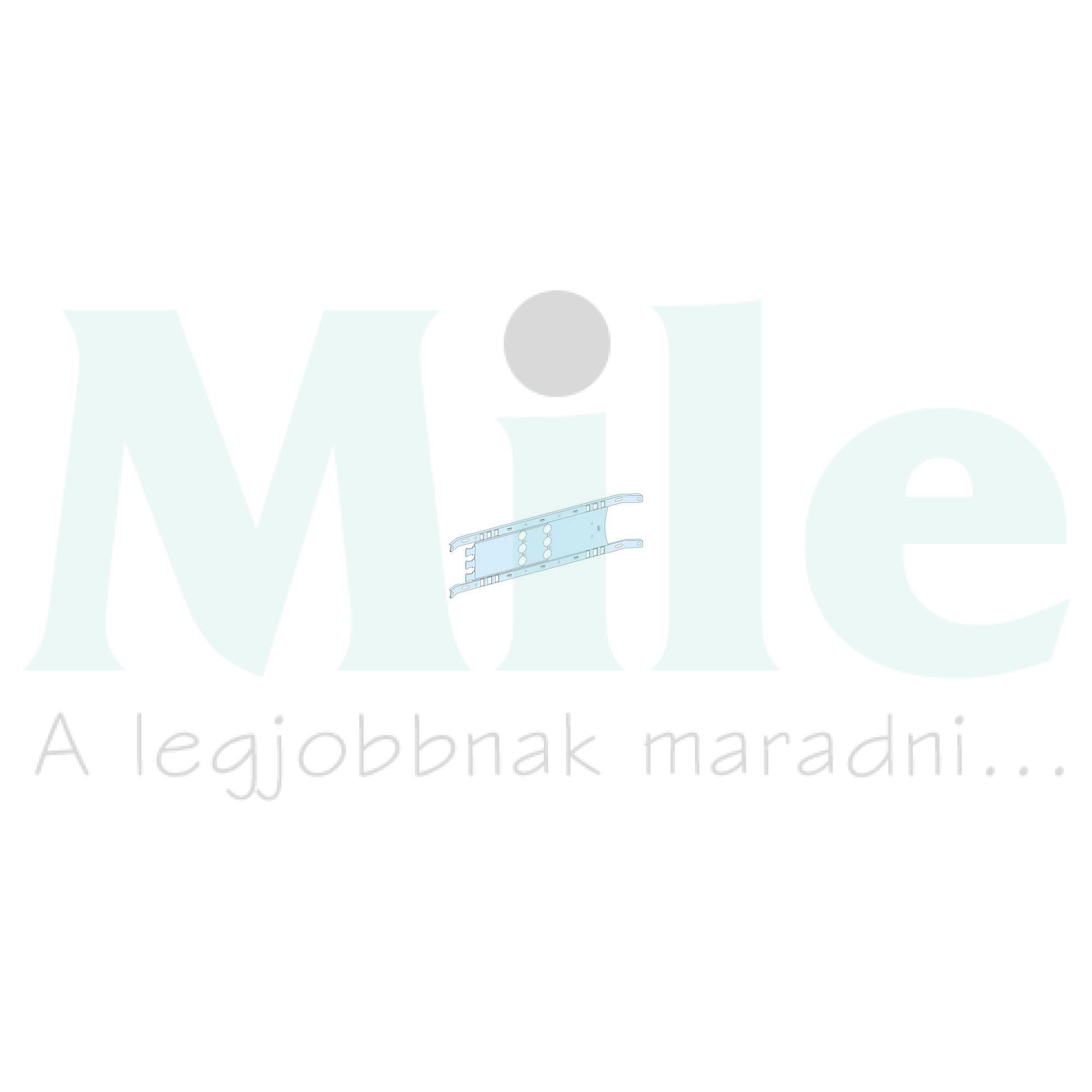 Szerelőlemez vízszintes NS250-hez acél 141mm-ma 650mm-sz Prisma P Schneider