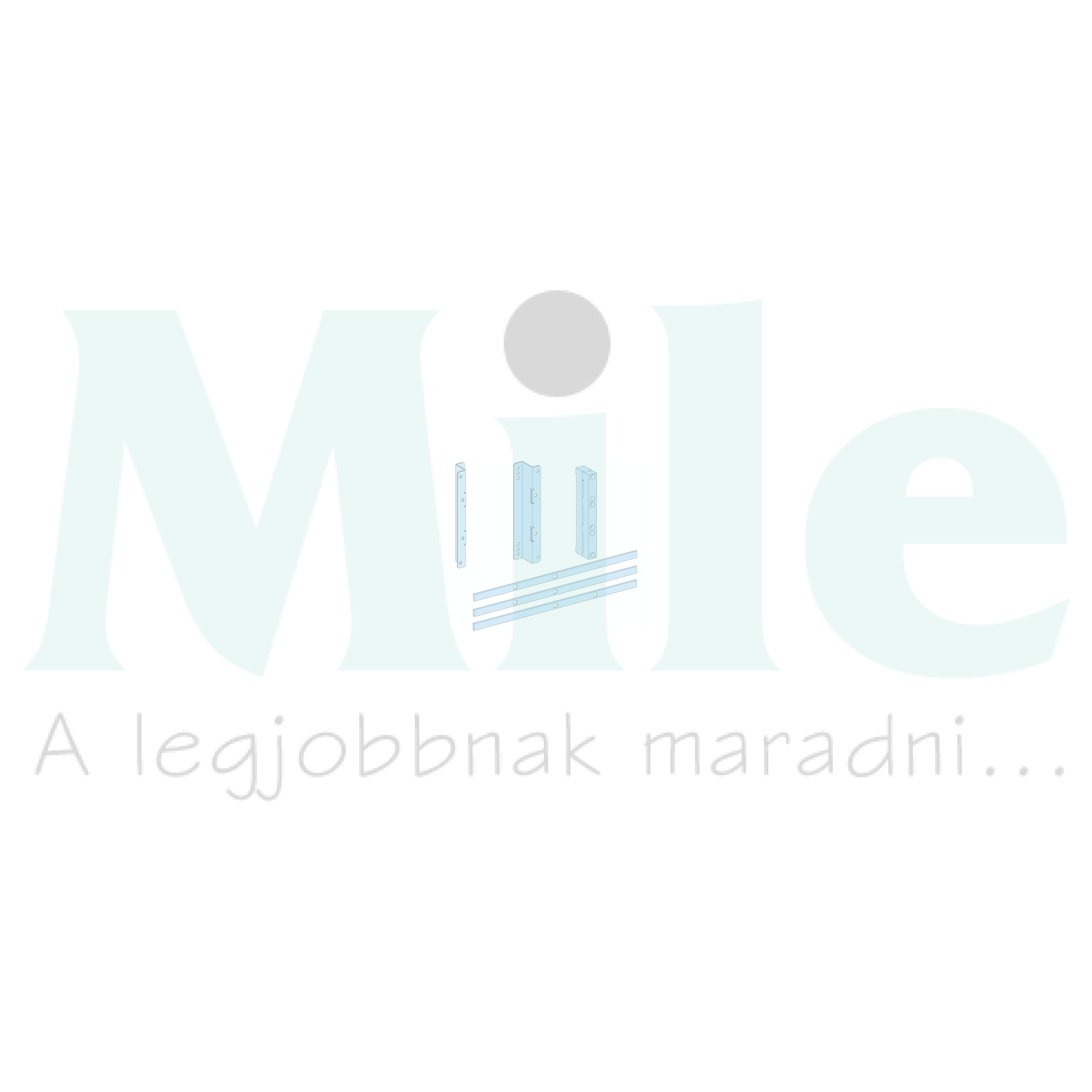 Szerelőlap sínes ISFT160-hoz acél 250mm-ma 600mm-sz Prisma G Schneider