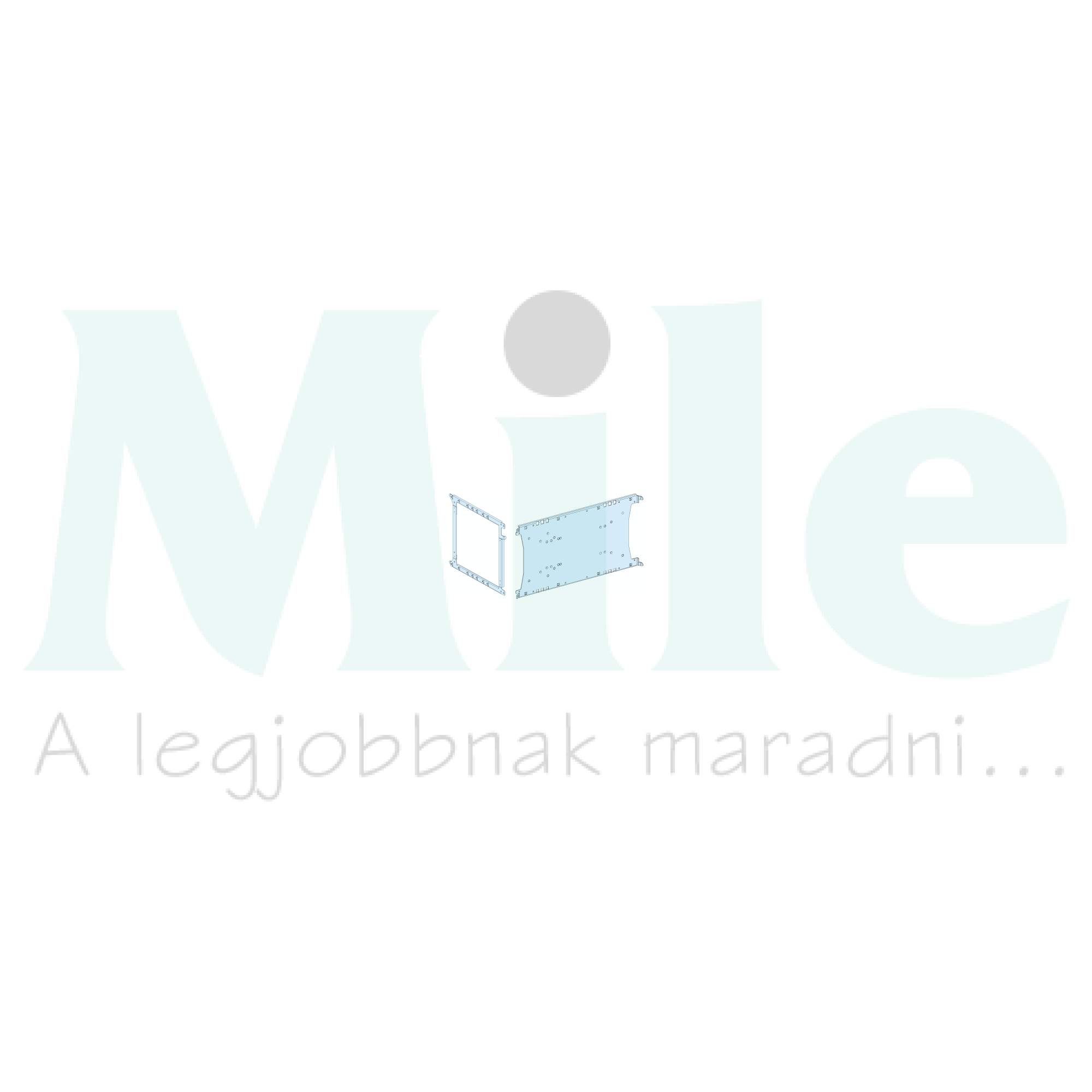 Szerelőlemez függőleges fix 3/4P INF800-hoz acél 300mm-ma 650mm-sz Prisma P Schneider