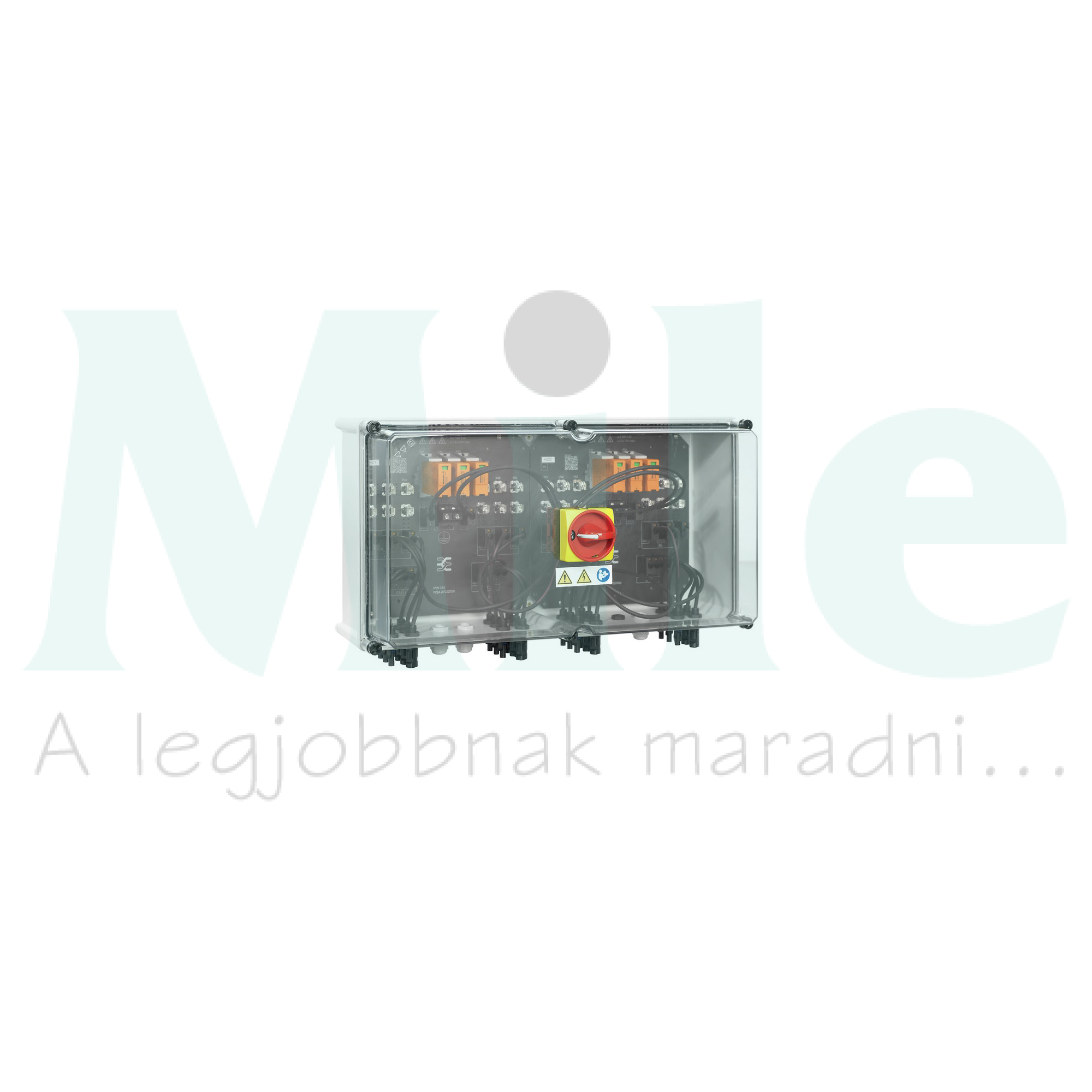 Szolár DC elosztó komplett 1kV 2MPP II-túlfesz 6x2-b.alj DCkap. 12x2-MC4 IP65 PVN1M2I6S0F3V2O1TX