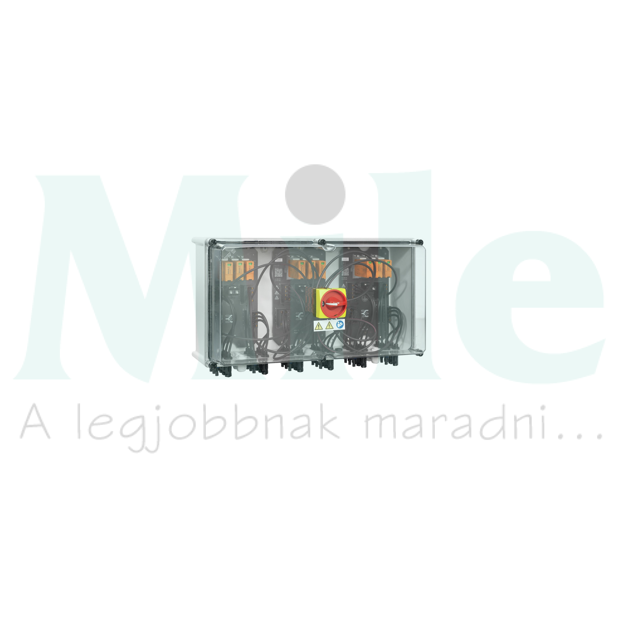 Szolár DC elosztó komplett 1kV 3MPP I+II-túlfesz DCkapcsoló 18x2-MC4 IP65 PVN1M3I9S0FXV1O1TXPX10